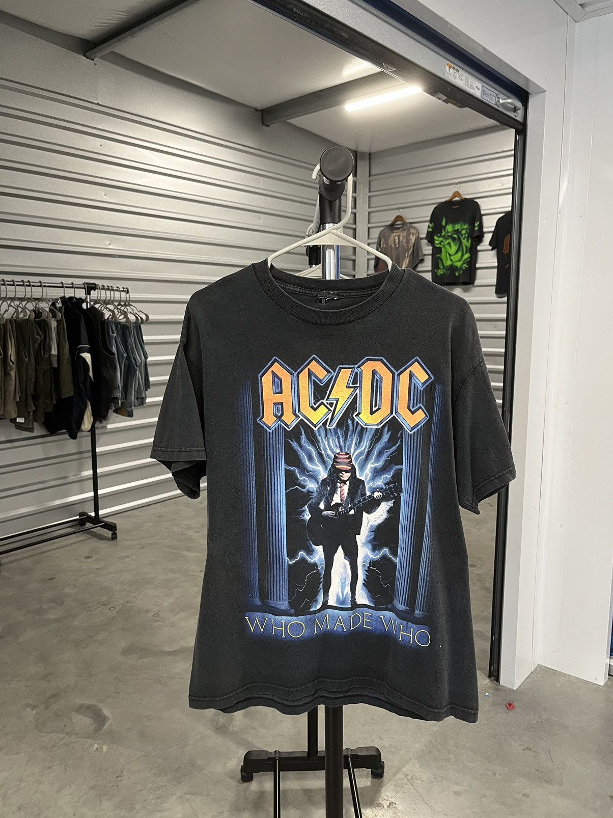 Vintage Vintage 90s AC/DC “who made who” band tour T-shirt | Grailed