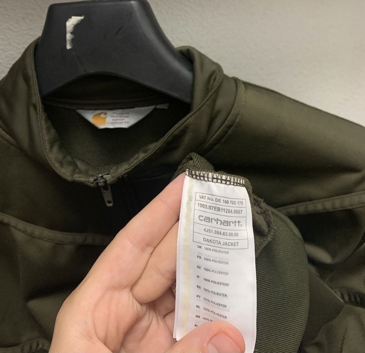 Carhartt Carhartt vintage bomber full zip logo in hand xl Size US XL / EU 56 / 4 - 5 Thumbnail