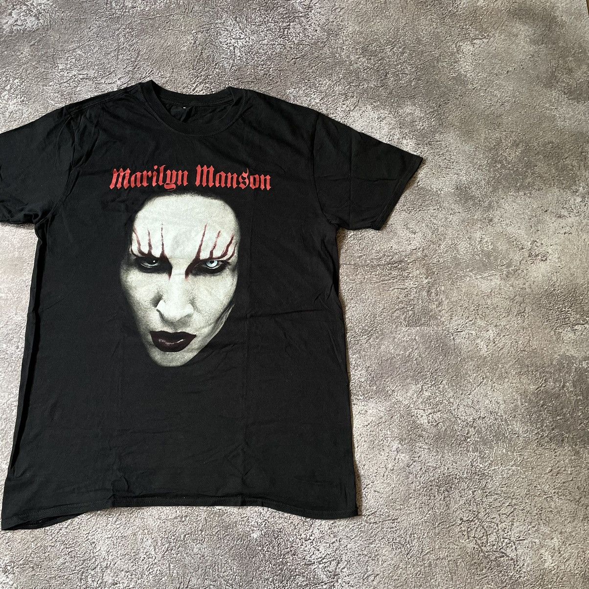 Vintage Vintage Y2K Marilyn Manson Band Tee Graphic Dark Punk Slim L Size US L / EU 52-54 / 3 - 3 Thumbnail