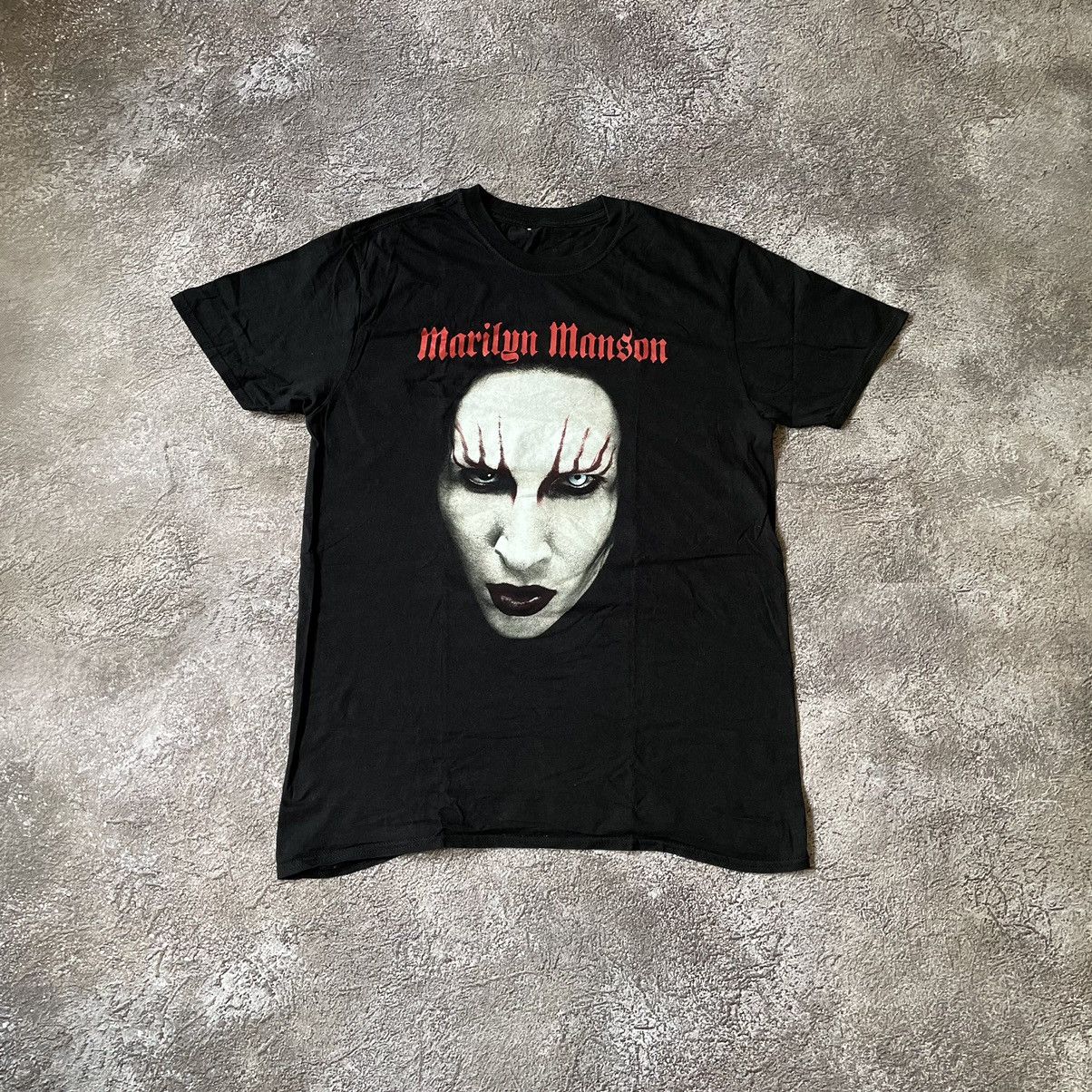 Vintage Vintage Y2K Marilyn Manson Band Tee Graphic Dark Punk Slim L Size US L / EU 52-54 / 3 - 2 Thumbnail