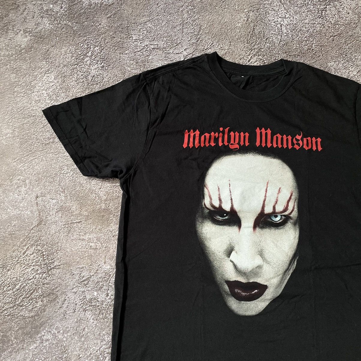 Vintage Vintage Y2K Marilyn Manson Band Tee Graphic Dark Punk Slim L Size US L / EU 52-54 / 3 - 4 Thumbnail
