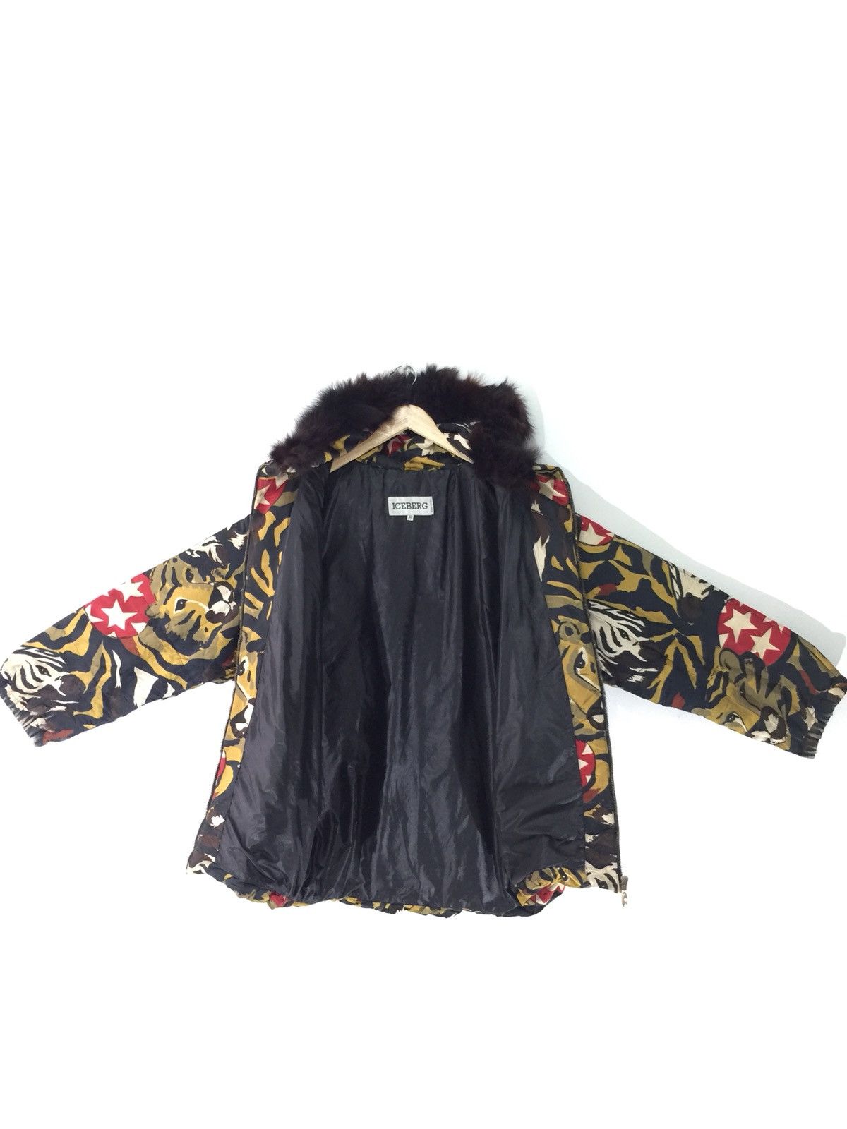 Iceberg × Vintage Iceberg Made In Italy Full Print Tiger Sukajan Jacket Size US XL / EU 56 / 4 - 7 Thumbnail
