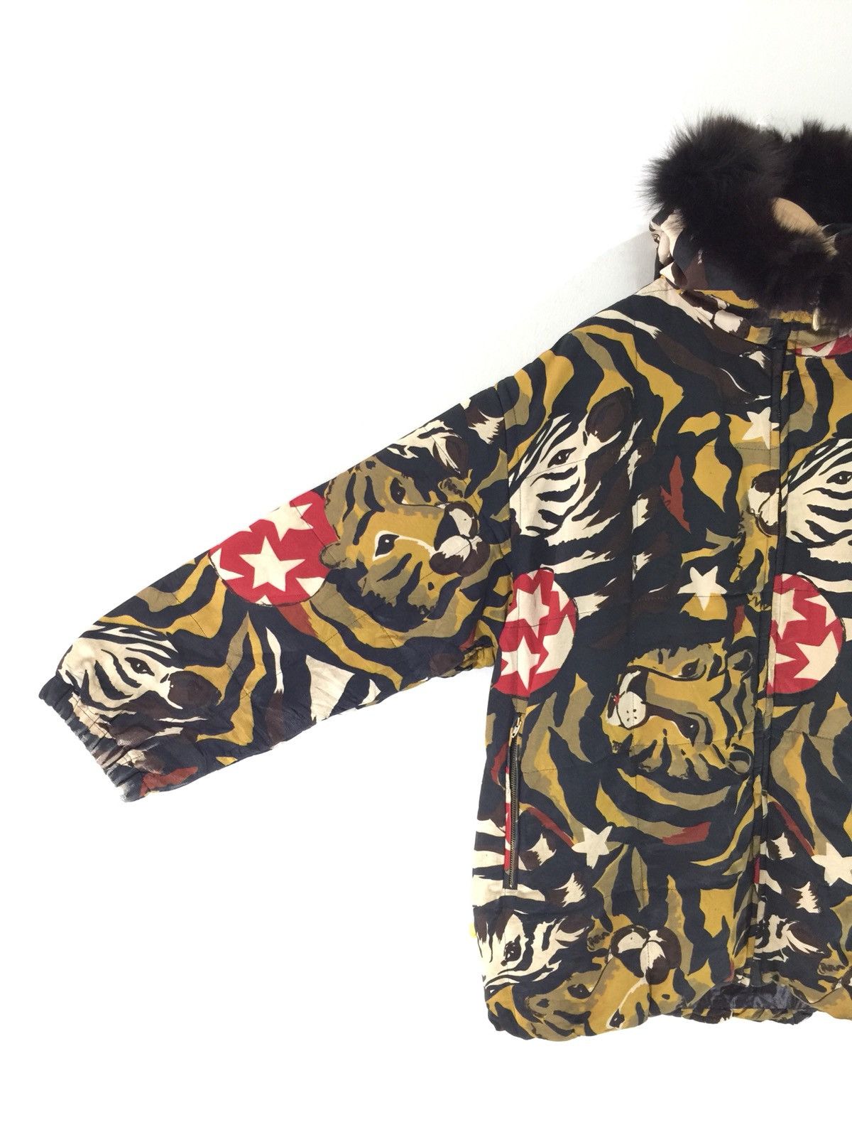 Iceberg × Vintage Iceberg Made In Italy Full Print Tiger Sukajan Jacket Size US XL / EU 56 / 4 - 4 Thumbnail