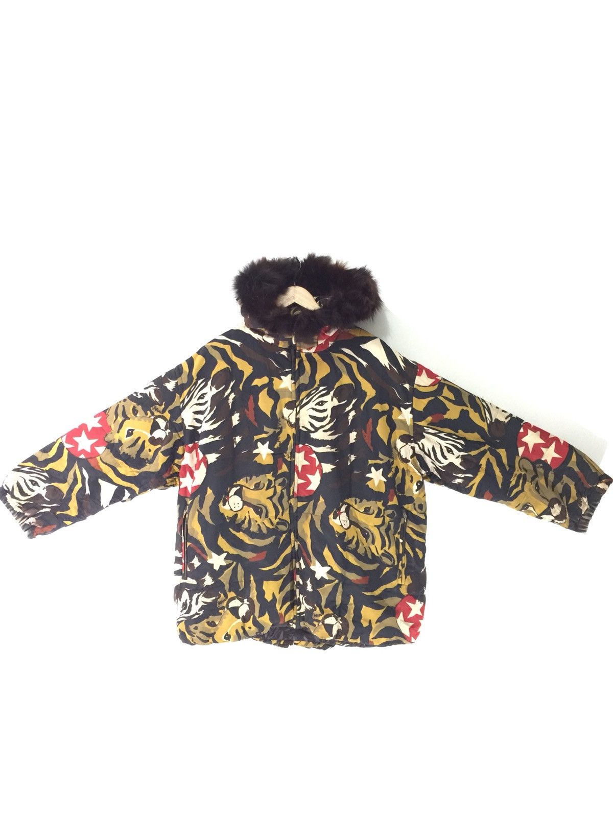Iceberg × Vintage Iceberg Made In Italy Full Print Tiger Sukajan Jacket Size US XL / EU 56 / 4 - 2 Thumbnail