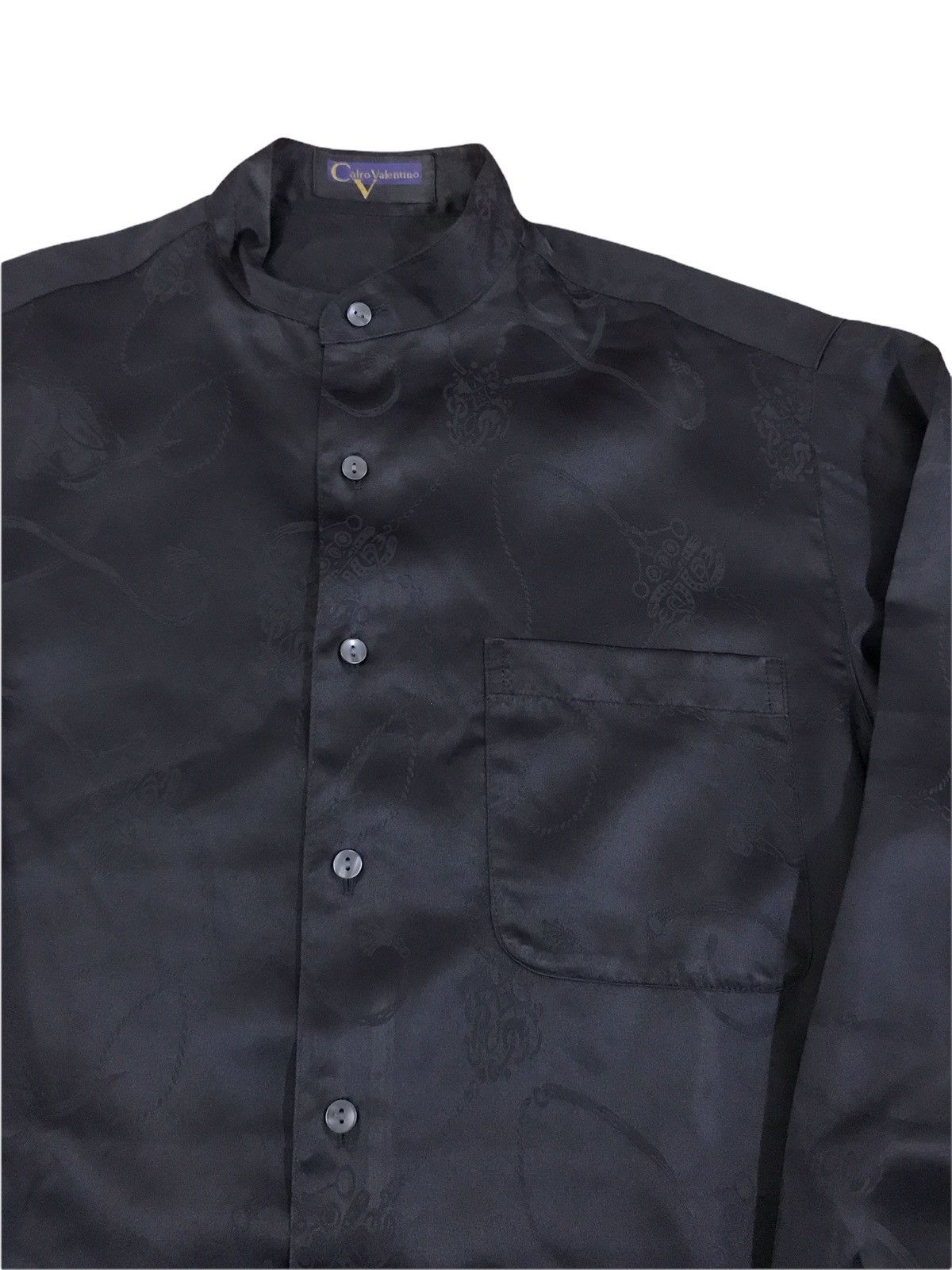 Japanese Brand × Valentino Vintage Calro Valentino Black Shirt Size US S / EU 44-46 / 1 - 3 Thumbnail