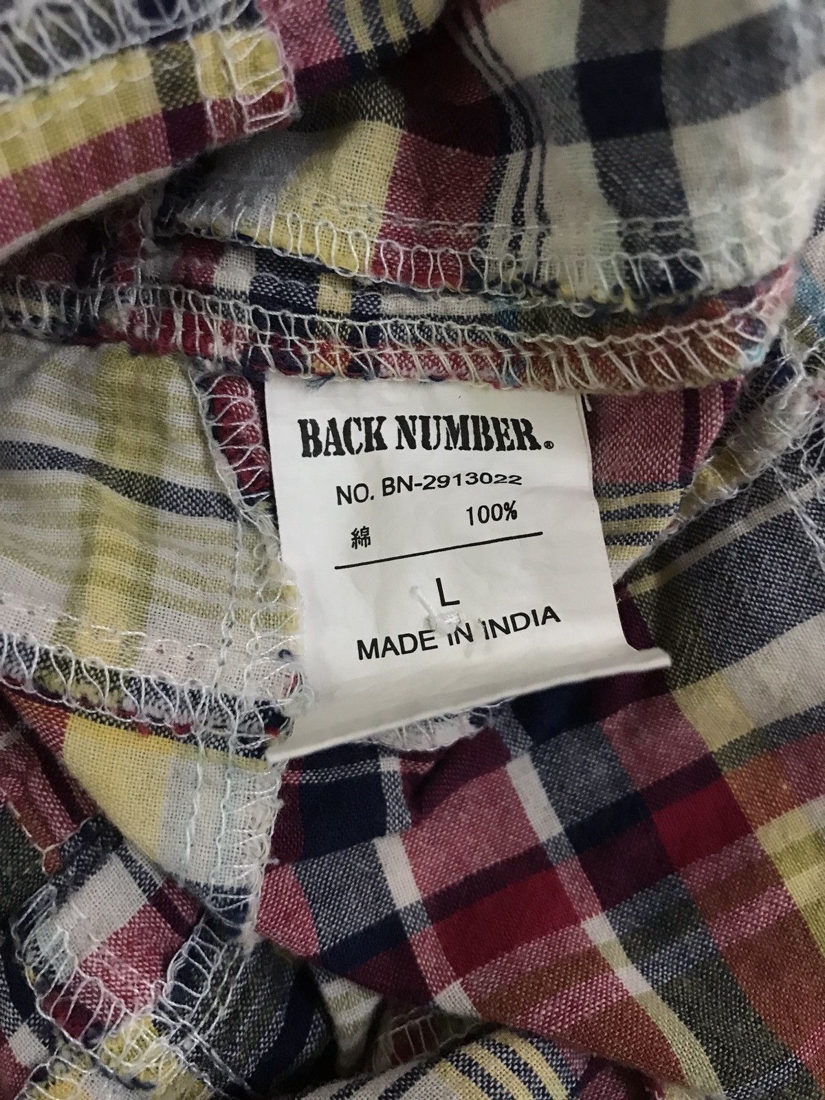 Hysteric Glamour × Japanese Brand Japanese Brand Back Number Patchwork Shirt Hysteric Style Size US S / EU 44-46 / 1 - 5 Thumbnail