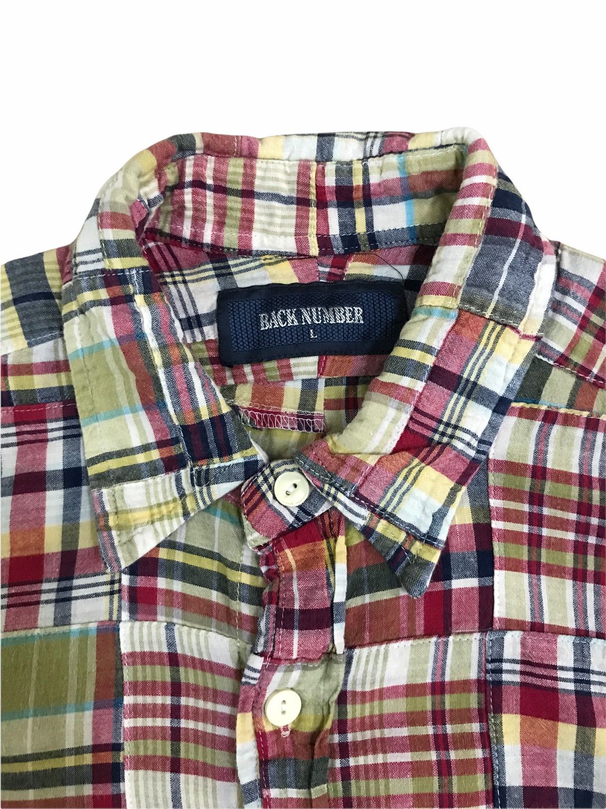 Hysteric Glamour × Japanese Brand Japanese Brand Back Number Patchwork Shirt Hysteric Style Size US S / EU 44-46 / 1 - 4 Thumbnail