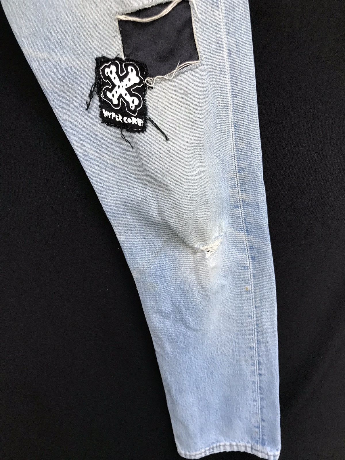 Levi's × Levi's Made & Crafted × Levi's Vintage Clothing Vintage Levis Distressed Custom Punk Design Jeans Size US 27 - 12 Thumbnail