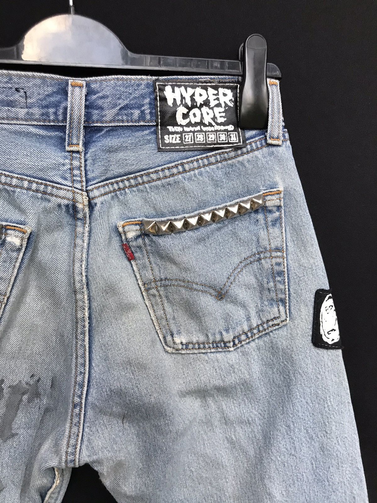 Levi's × Levi's Made & Crafted × Levi's Vintage Clothing Vintage Levis Distressed Custom Punk Design Jeans Size US 27 - 7 Thumbnail