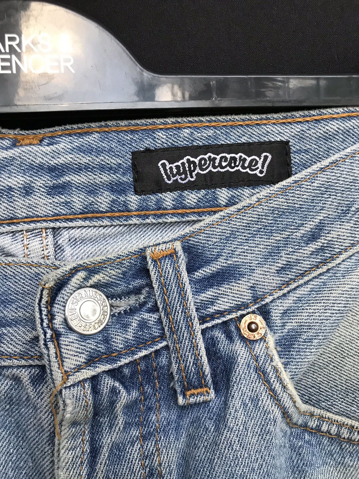 Levi's × Levi's Made & Crafted × Levi's Vintage Clothing Vintage Levis Distressed Custom Punk Design Jeans Size US 27 - 16 Thumbnail
