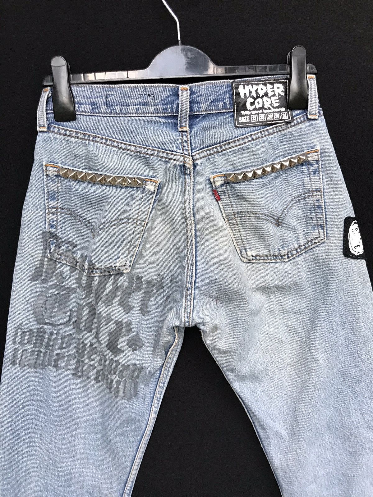 Levi's × Levi's Made & Crafted × Levi's Vintage Clothing Vintage Levis Distressed Custom Punk Design Jeans Size US 27 - 4 Thumbnail