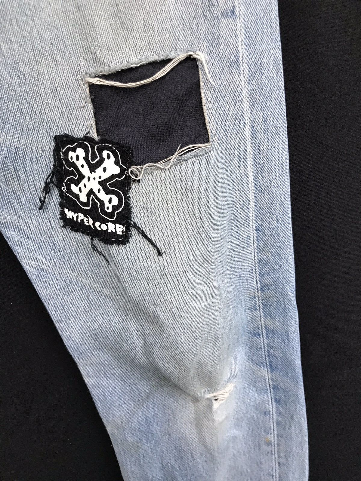 Levi's × Levi's Made & Crafted × Levi's Vintage Clothing Vintage Levis Distressed Custom Punk Design Jeans Size US 27 - 13 Thumbnail