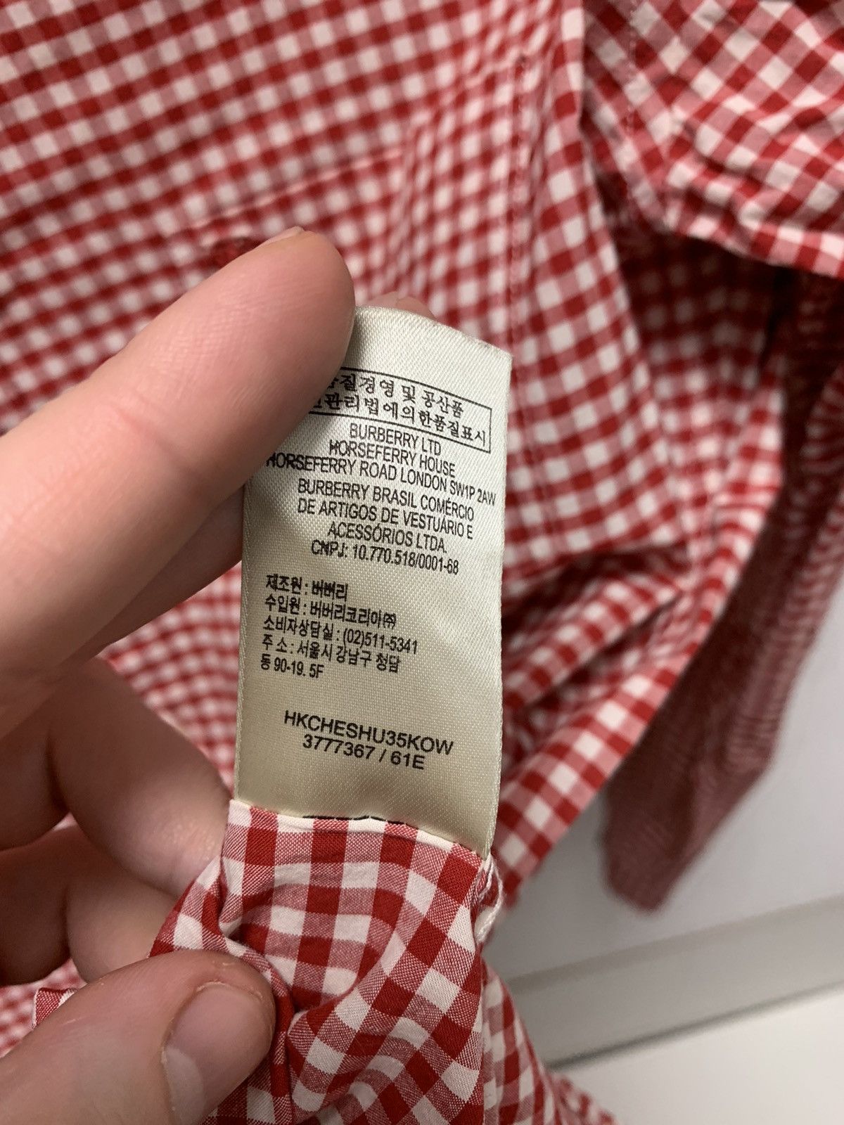 Burberry Burberry Brit longsleeve shirt M sz nova check Size US M / EU 48-50 / 2 - 8 Thumbnail