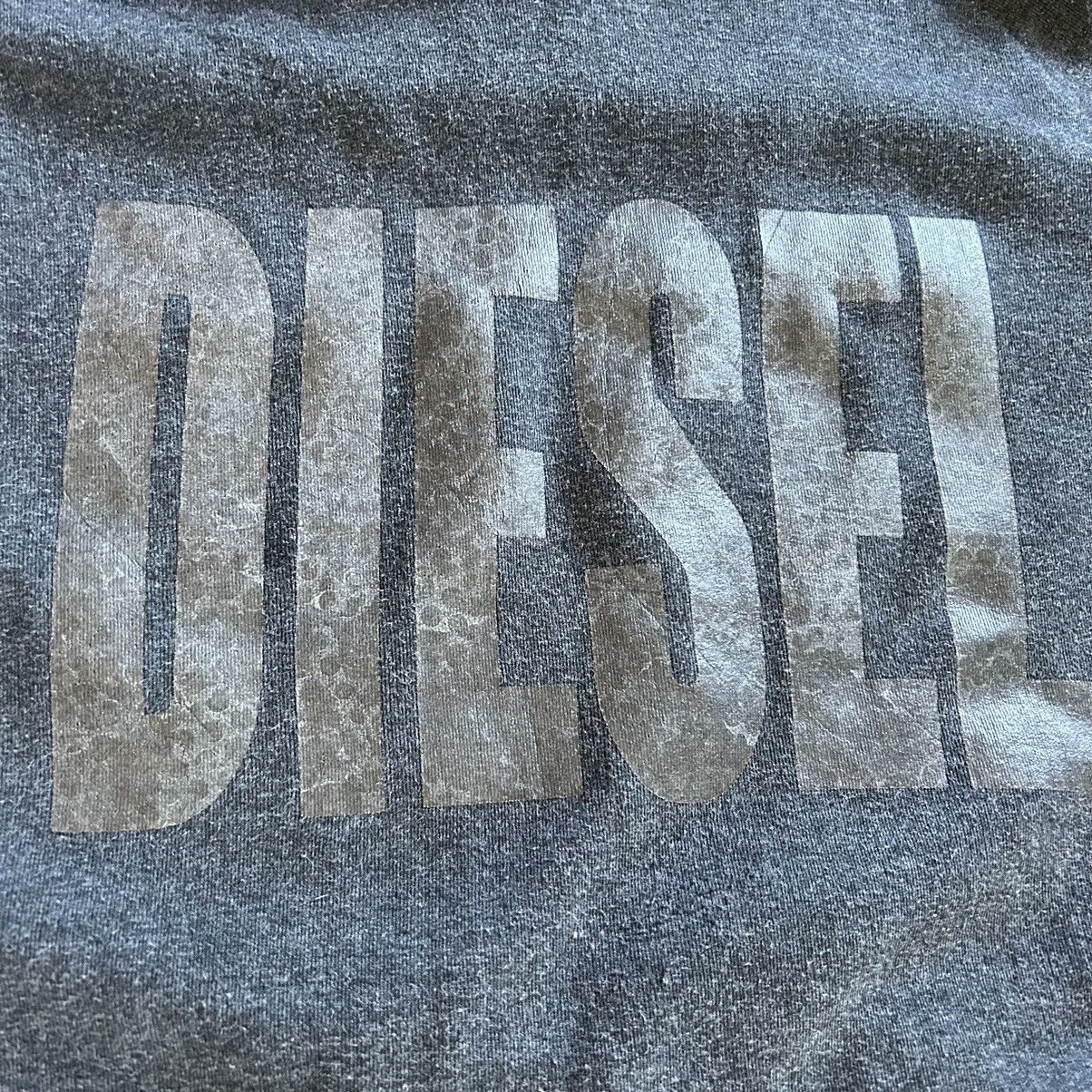 Diesel Y2K BLACK ON BLACK DiESEL RAGLAN HOODiE SWEATSHiRT PULLOVER Size US XL / EU 56 / 4 - 5 Thumbnail