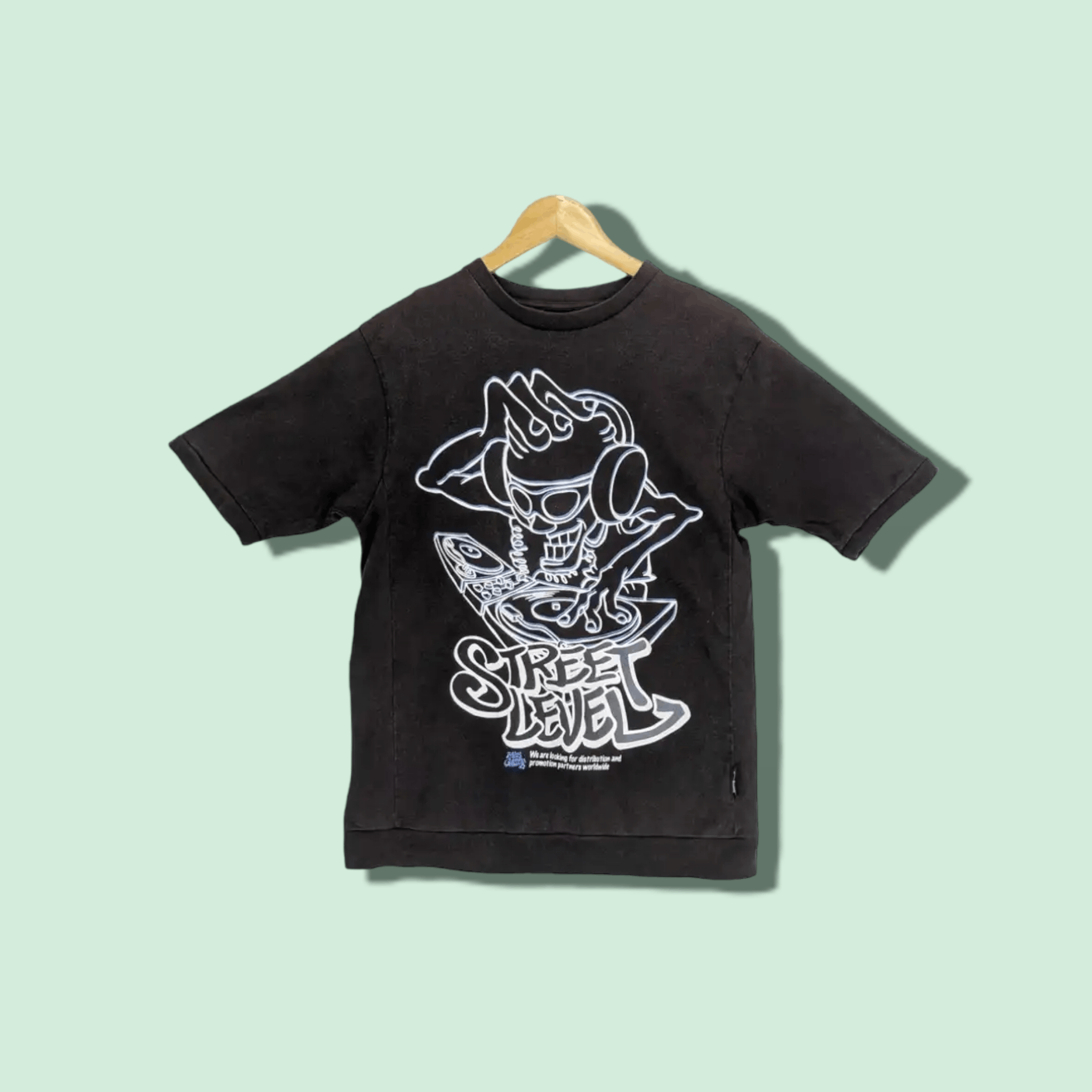Japanese Brand BABY GANG Street Level Big Graphic Image T-Shirt Size US S / EU 44-46 / 1 - 1 Thumbnail