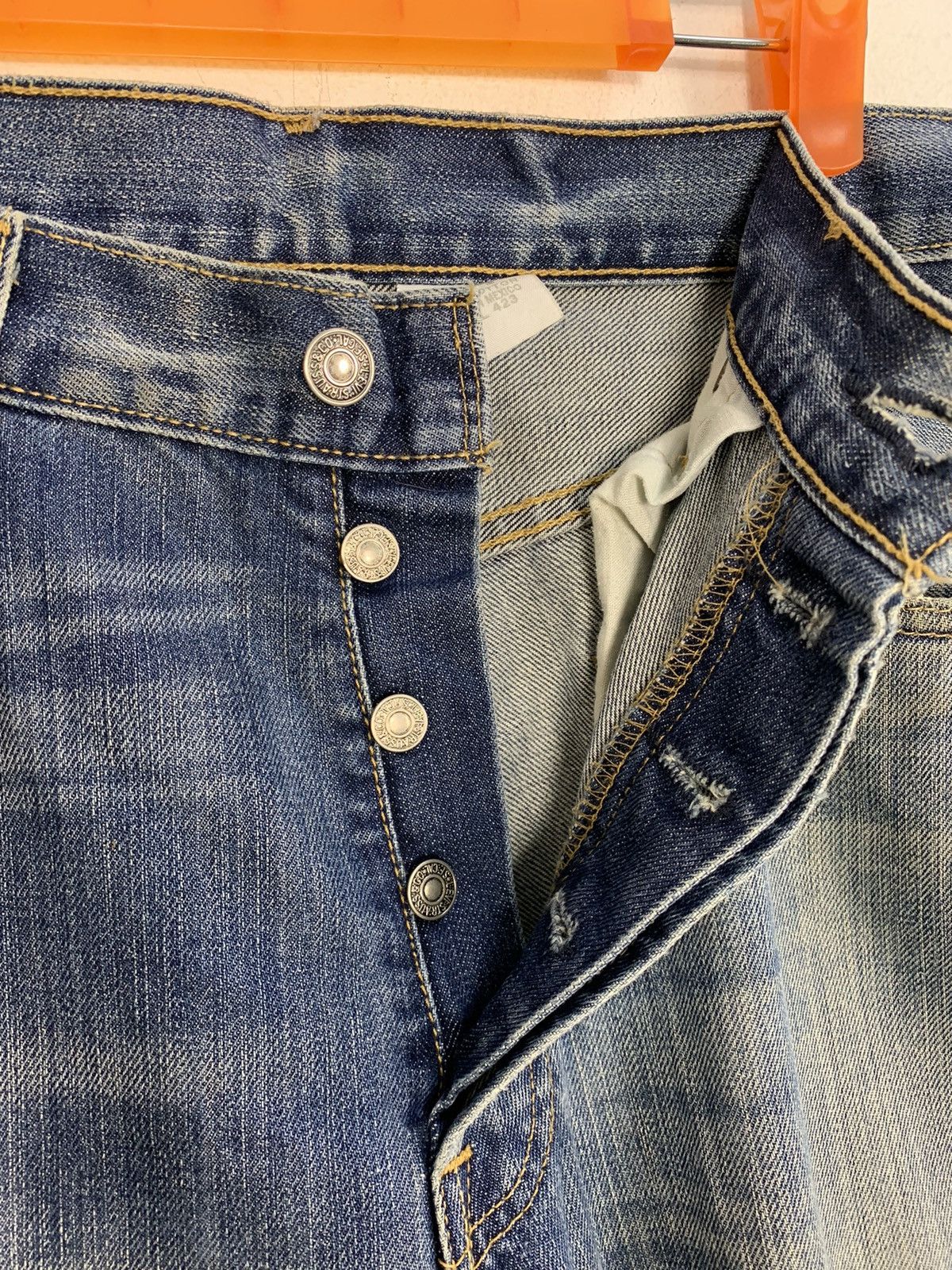 Levi's Vintage Clothing Levi’s Strauss Lot 501 Buttonfly Indigo Denim Jeans Size US 33 - 5 Thumbnail