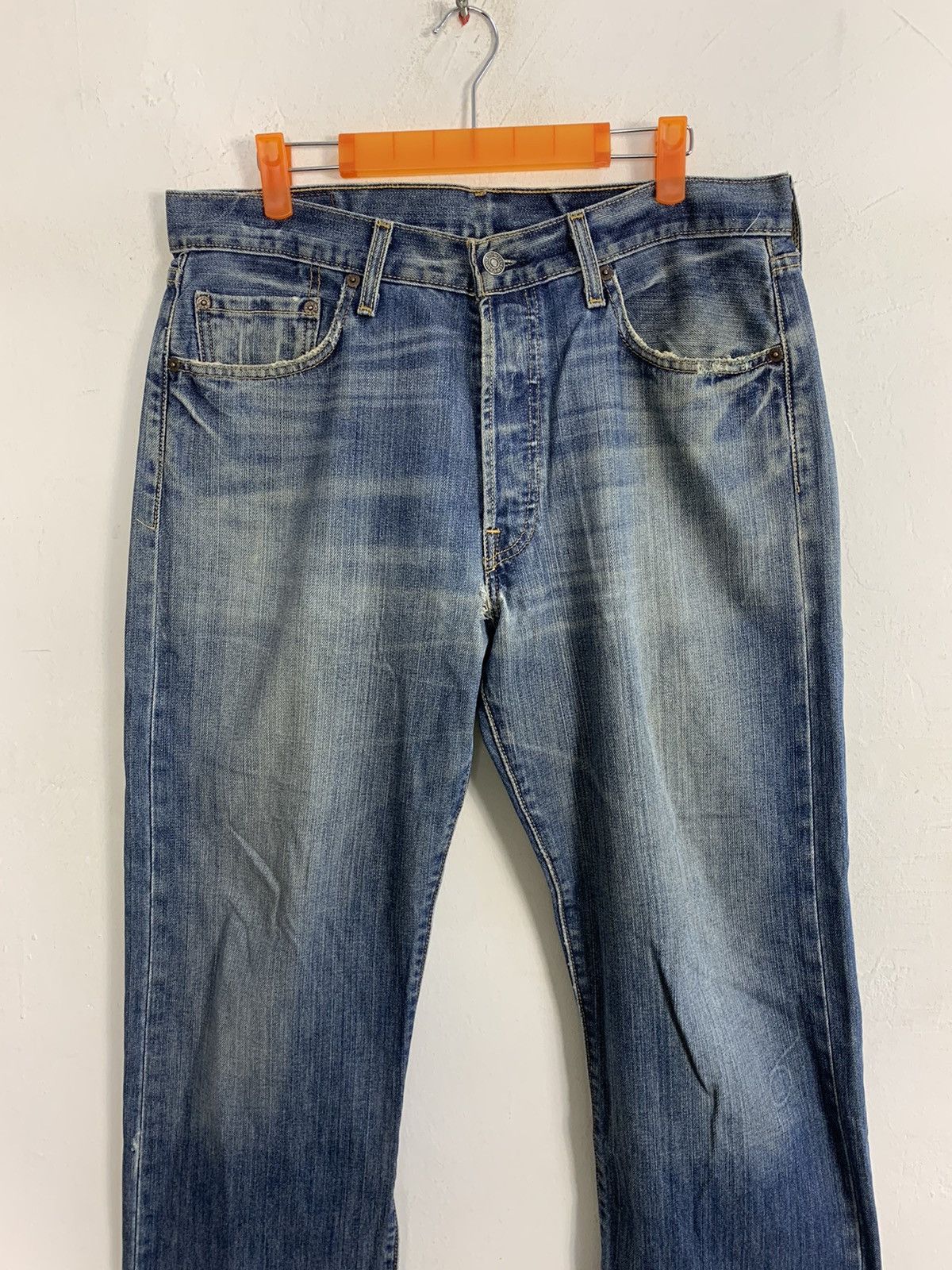Levi's Vintage Clothing Levi’s Strauss Lot 501 Buttonfly Indigo Denim Jeans Size US 33 - 3 Thumbnail