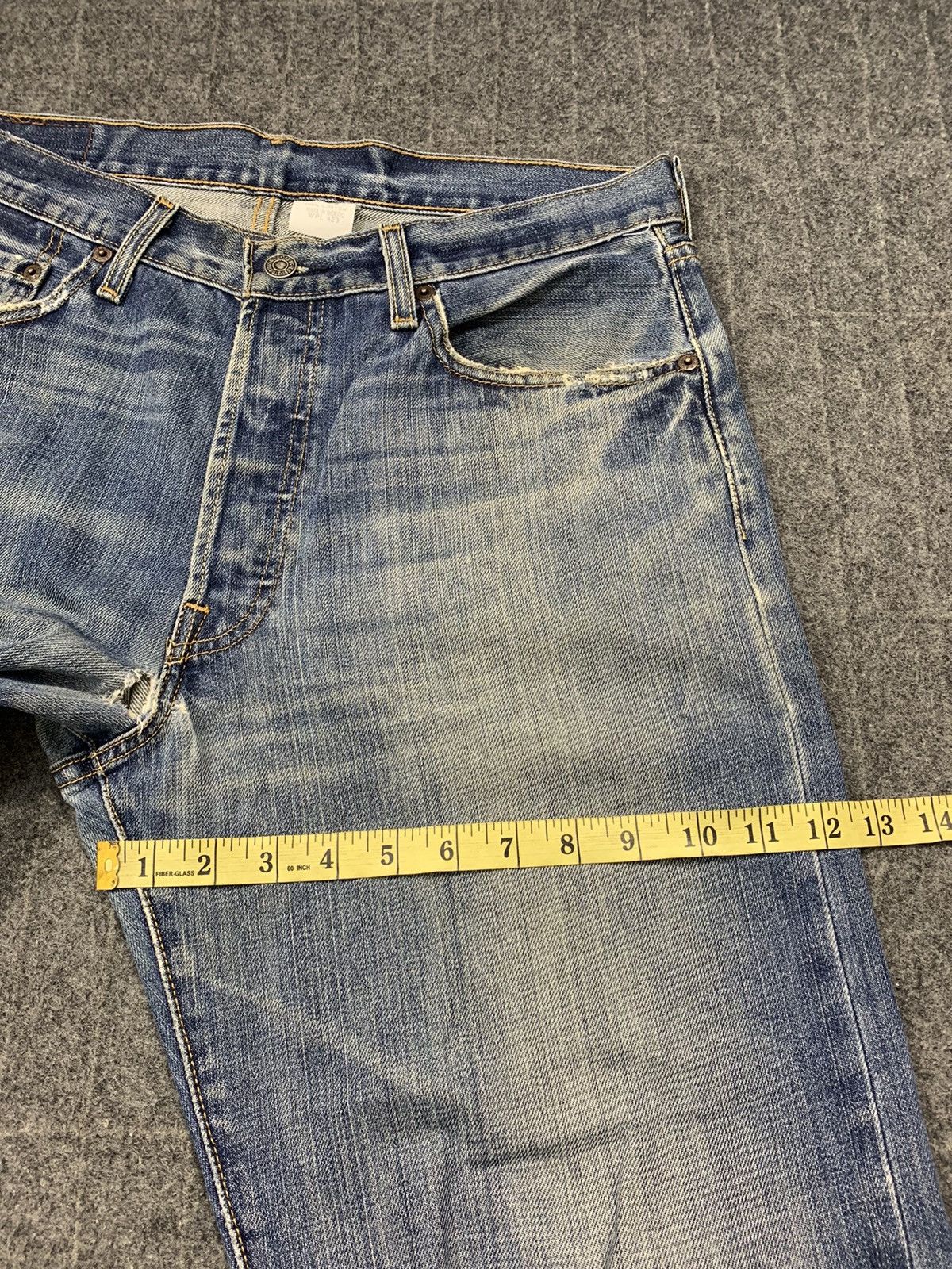 Levi's Vintage Clothing Levi’s Strauss Lot 501 Buttonfly Indigo Denim Jeans Size US 33 - 16 Thumbnail