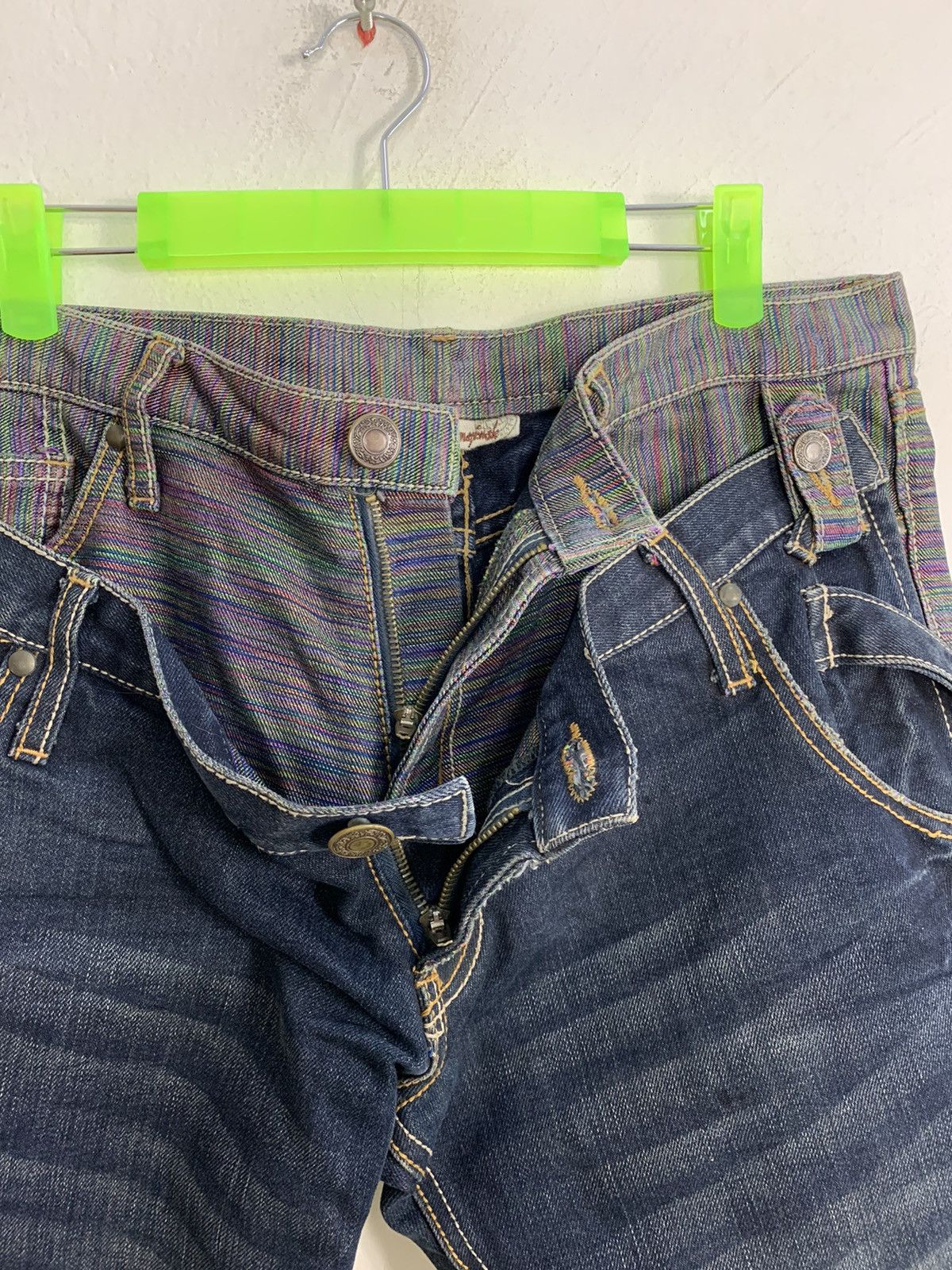 Japanese Brand Hype Double Waists Distressed Style Rip Denim Size US 32 / EU 48 - 4 Thumbnail