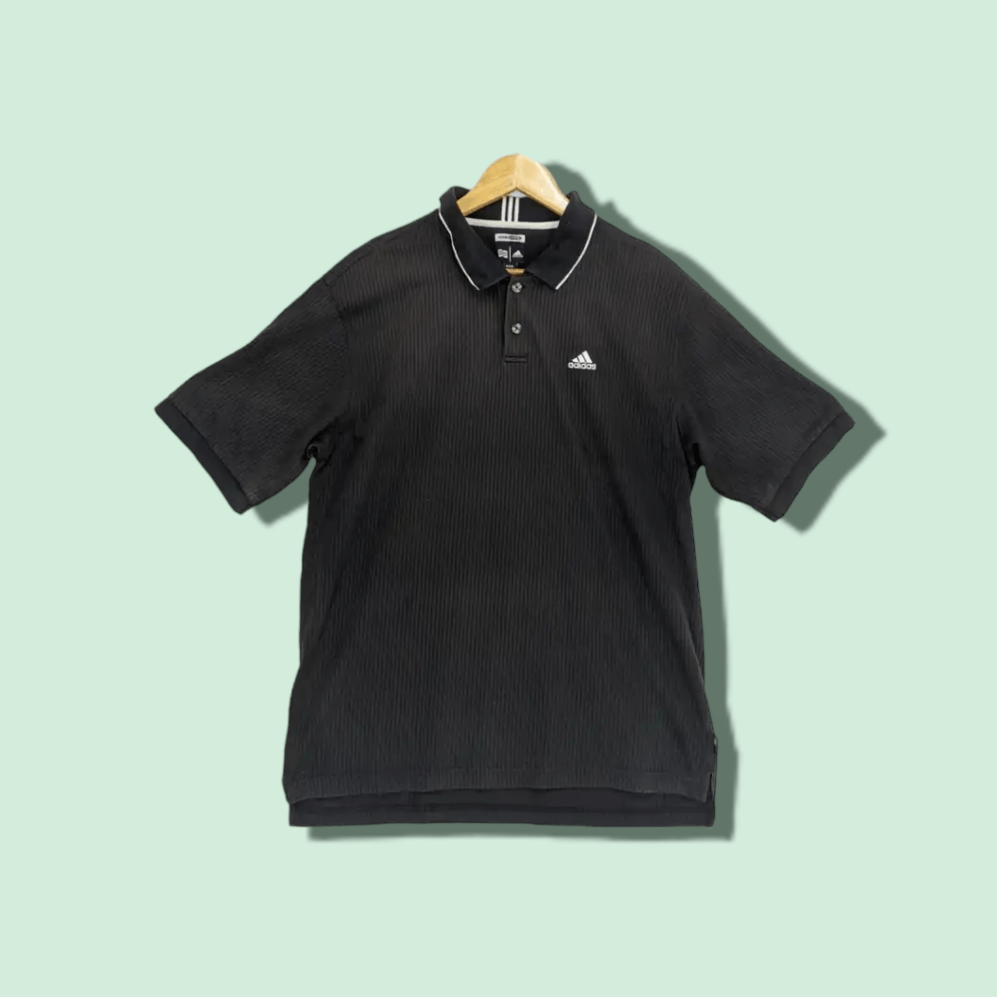 Adidas Vintage ADIDAS Black Polo Shirt Size US XL / EU 56 / 4 - 1 Thumbnail