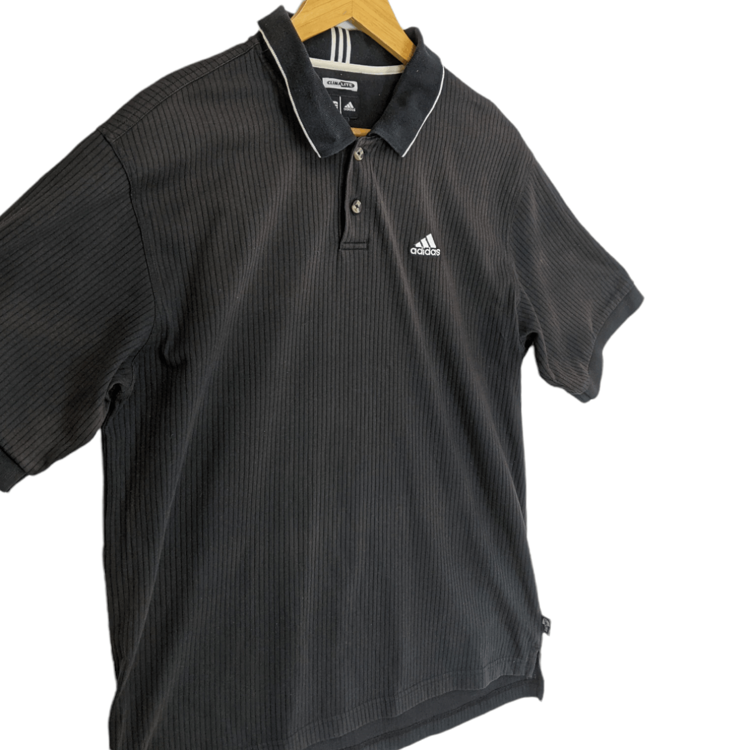 Adidas Vintage ADIDAS Black Polo Shirt Size US XL / EU 56 / 4 - 3 Thumbnail