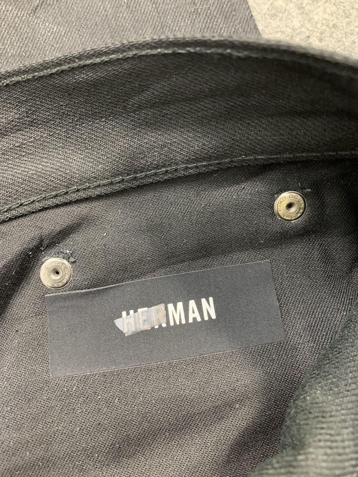 Herman Market Herman Market Black Denim Jeans Skinny Fit Button Fly Size US 34 / EU 50 - 7 Thumbnail