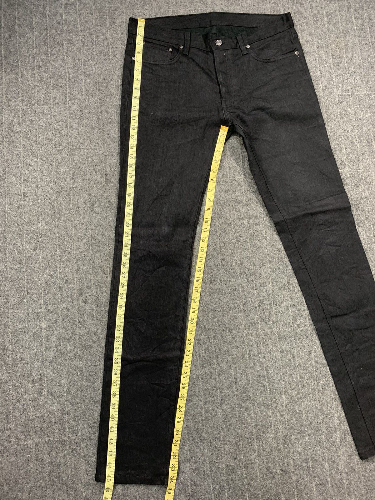 Herman Market Herman Market Black Denim Jeans Skinny Fit Button Fly Size US 34 / EU 50 - 11 Thumbnail