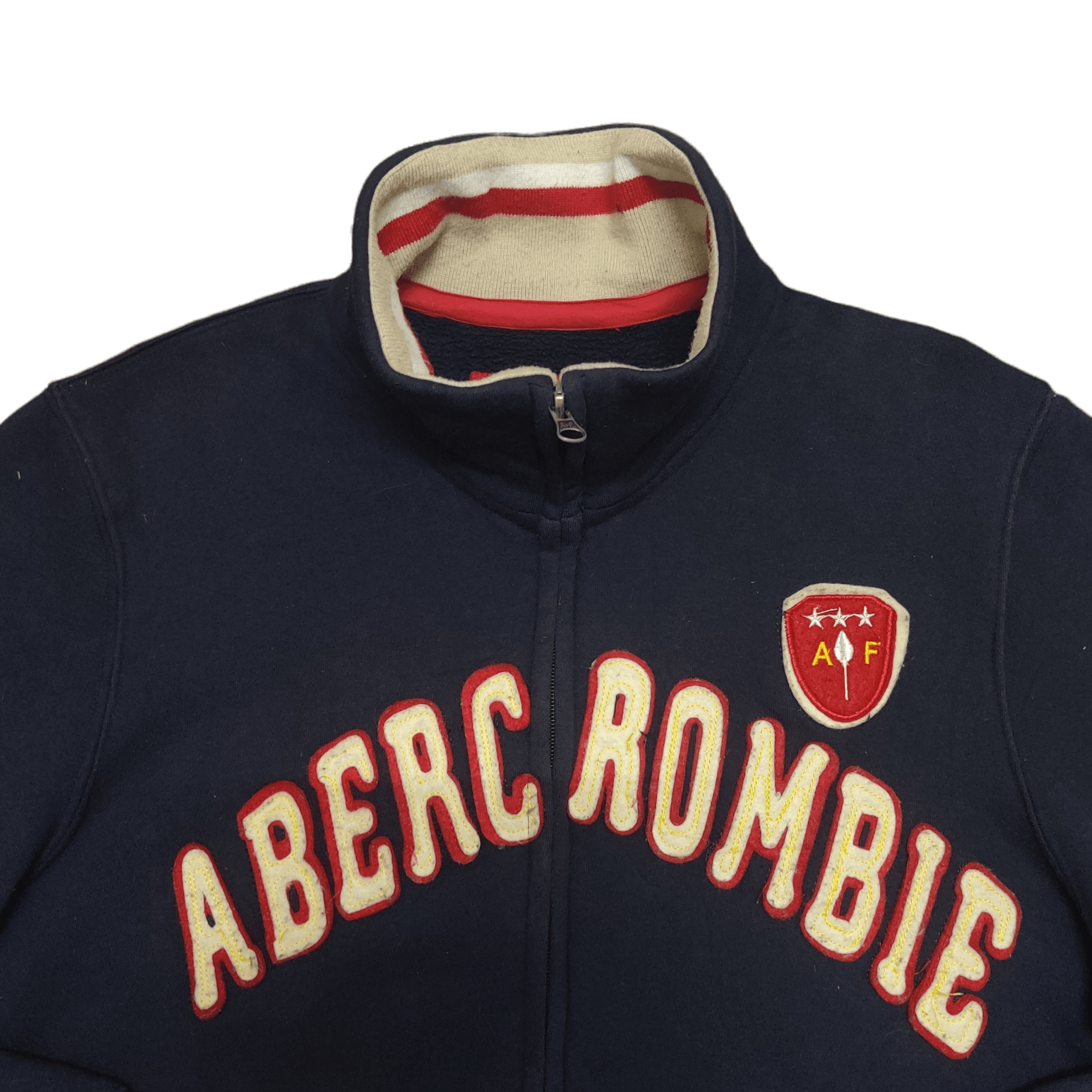 Abercrombie & Fitch Vintage 92 Abercrombie & Fitch Spell Out Sweater Jacket Size US M / EU 48-50 / 2 - 2 Thumbnail