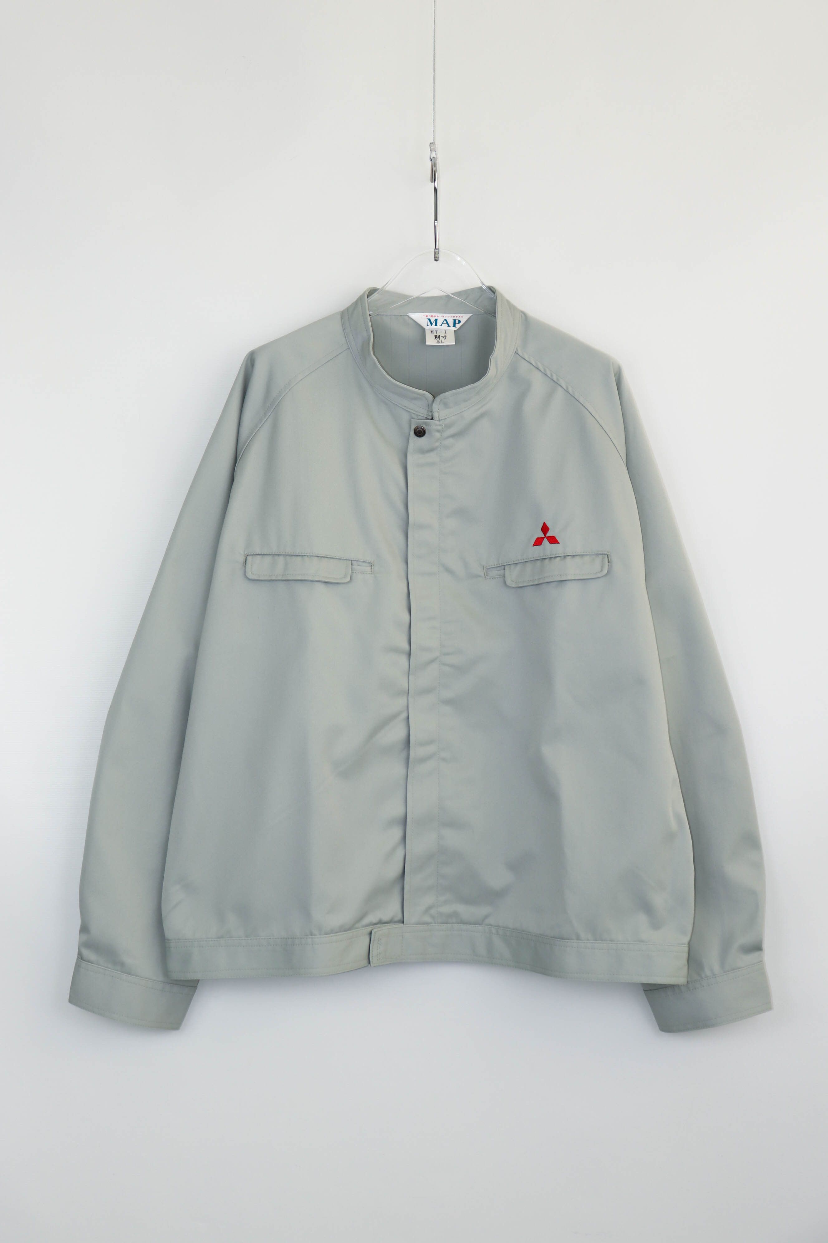 Japanese Brand Mitsubishi Motors Vintage Small Logo Gray Work Jacket Size US L / EU 52-54 / 3 - 1 Thumbnail