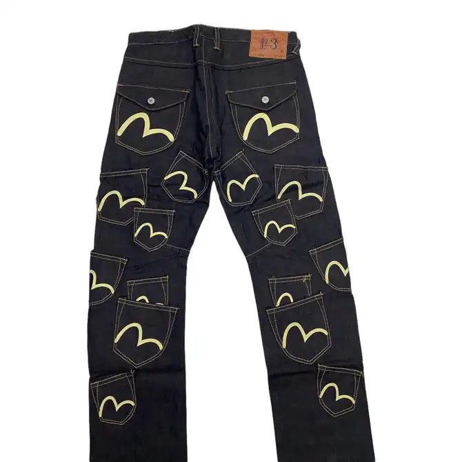 Jeans Evisu Heritage Daicock Taille XL - Vintage - Taille 34 - Longueur 34 - Denim Brut - Occasion Très Bon état