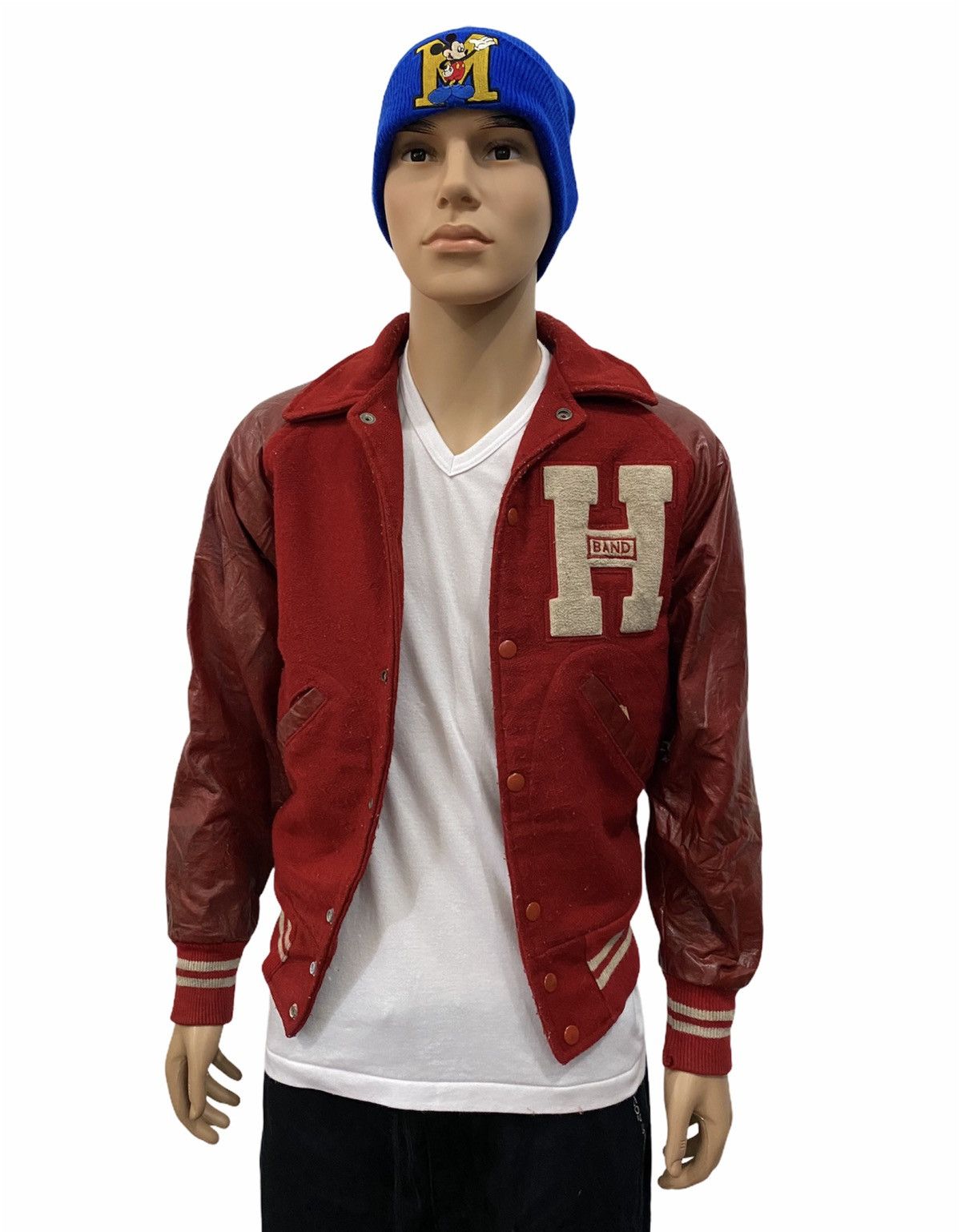 The Good Company × Vintage 🔥VINTAGE VARSITY JACKET LEATHER WOOL STYLE Size US S / EU 44-46 / 1 - 1 Thumbnail