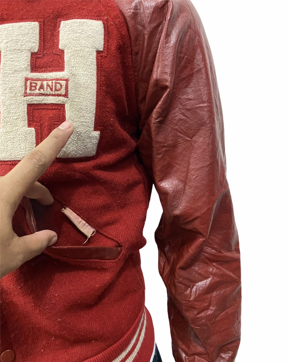 The Good Company × Vintage 🔥VINTAGE VARSITY JACKET LEATHER WOOL STYLE Size US S / EU 44-46 / 1 - 3 Thumbnail