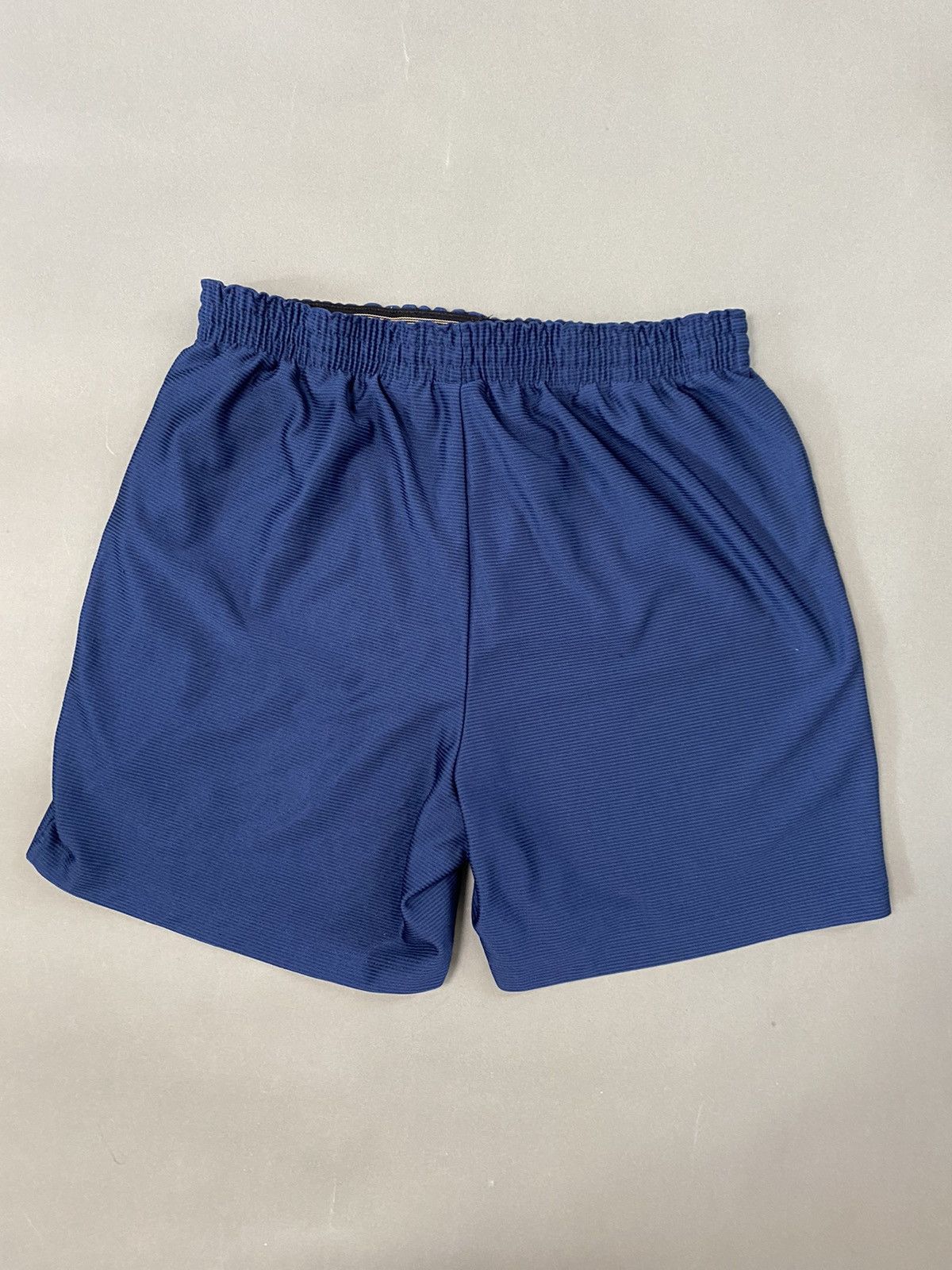 Nike × Vintage 90s Nike vintage navy shorts track pant small swoosh Size US 30 / EU 46 - 4 Thumbnail