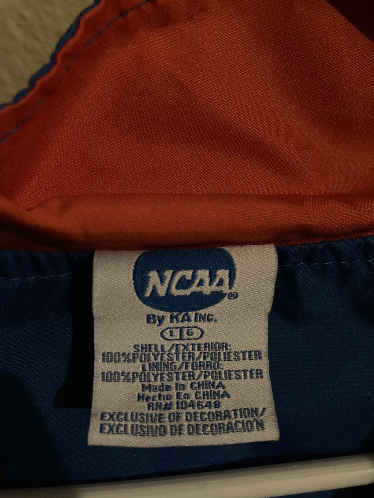 NCAA × Vintage Vintage NCAA Clemson Tigers Windbreaker Jacket Size US L / EU 52-54 / 3 - 3 Thumbnail
