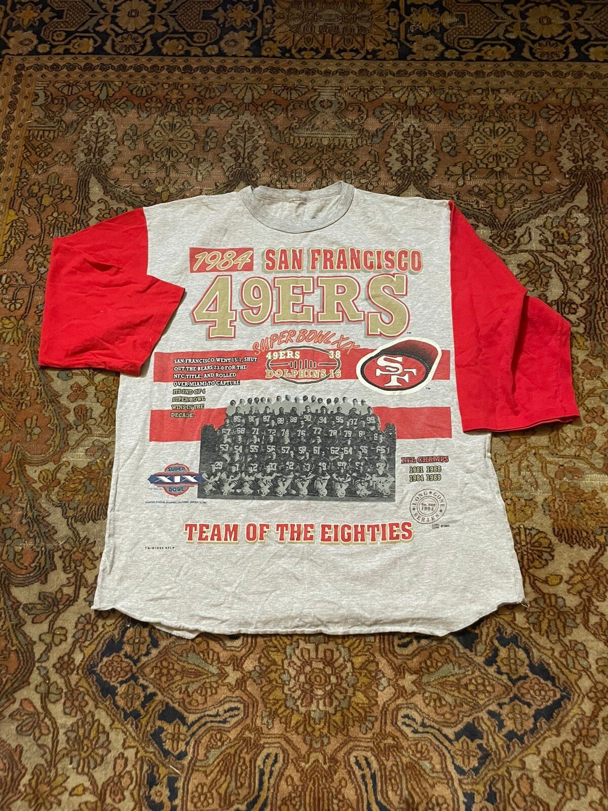 Vintage Vintage San Francisco 49ers graphic t shirt 1984 champions Size US XL / EU 56 / 4 - 1 Preview