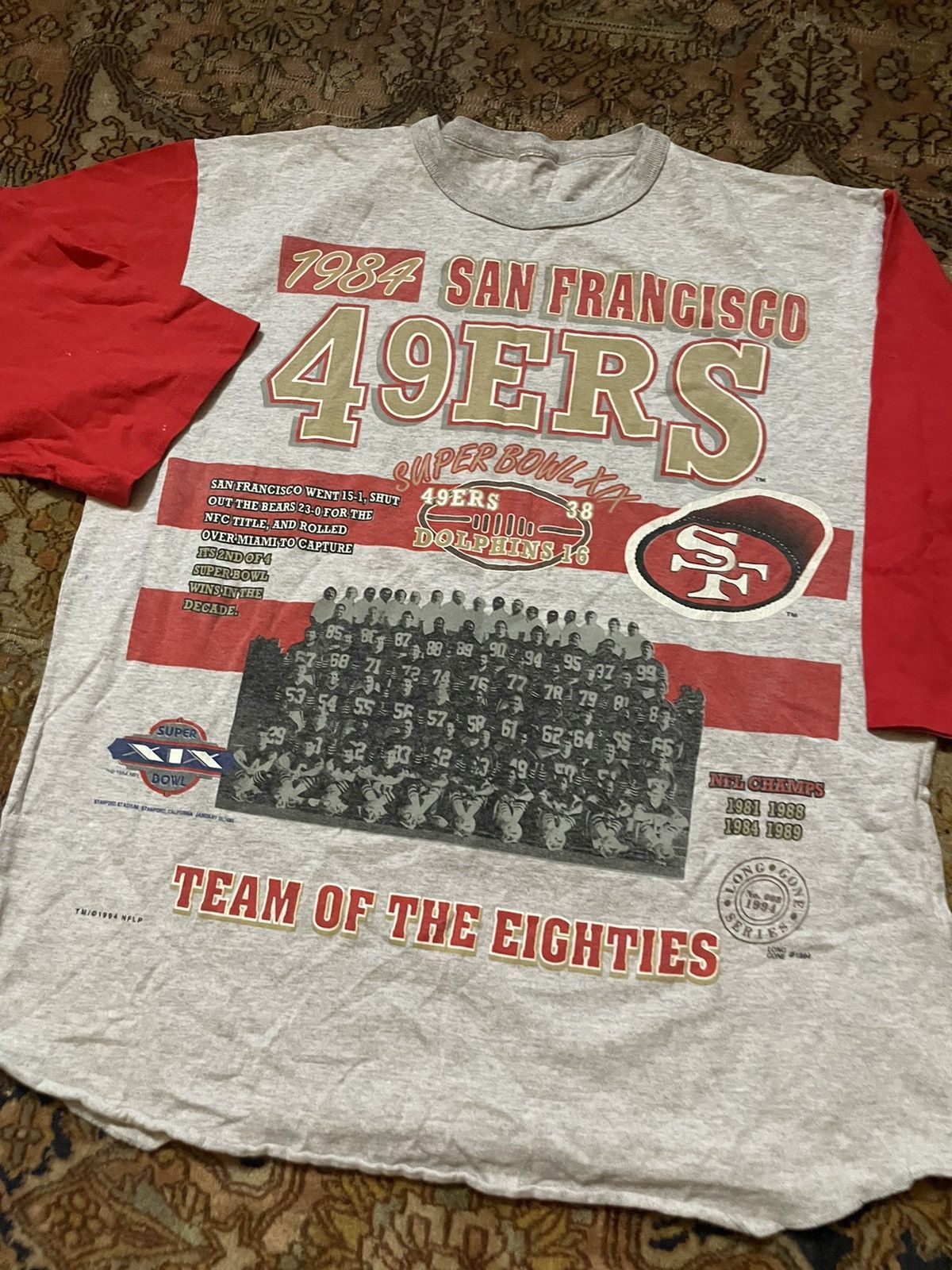 Vintage Vintage San Francisco 49ers graphic t shirt 1984 champions Size US XL / EU 56 / 4 - 2 Preview
