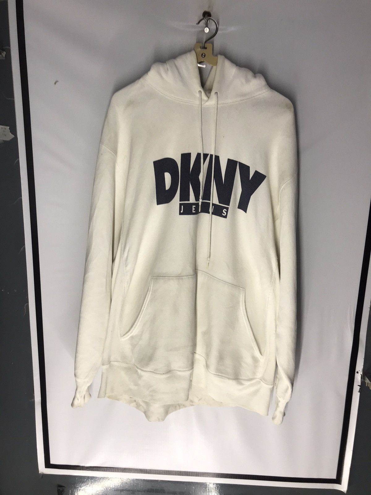 DKNY × Vintage Dkny jeans distressed hoodie pullover Size US XL / EU 56 / 4 - 10 Thumbnail