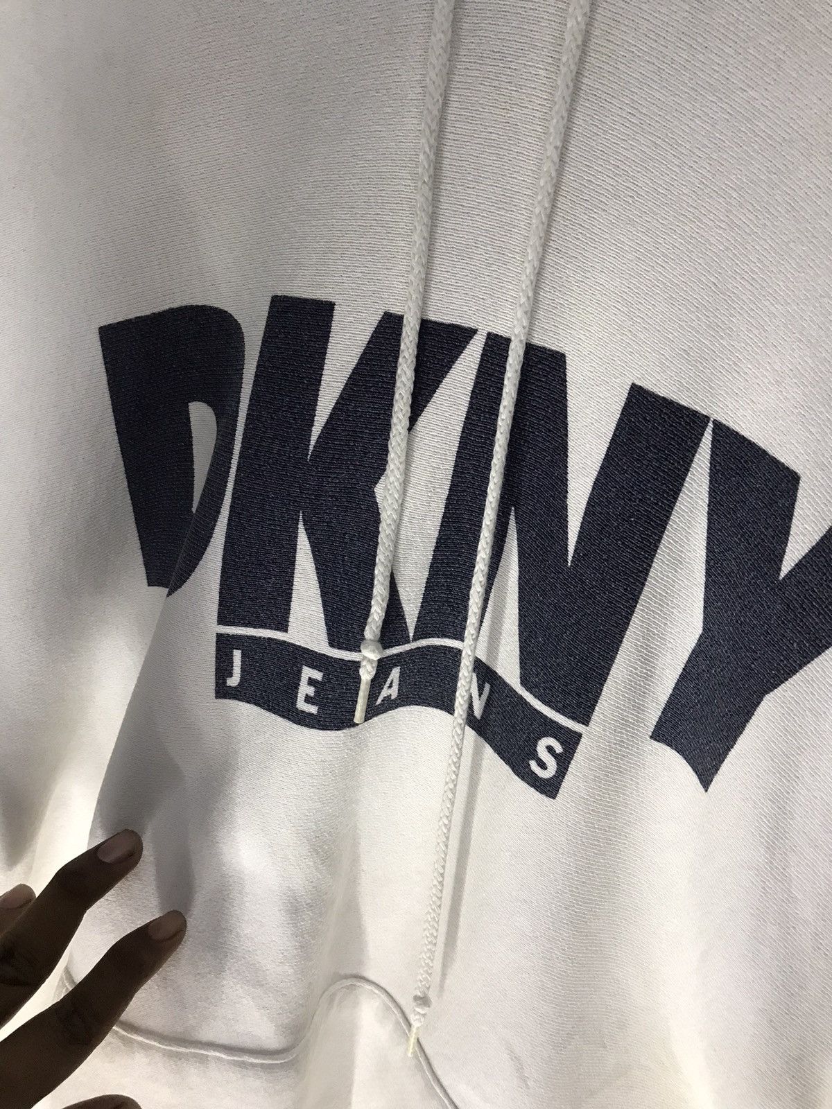 DKNY × Vintage Dkny jeans distressed hoodie pullover Size US XL / EU 56 / 4 - 3 Thumbnail