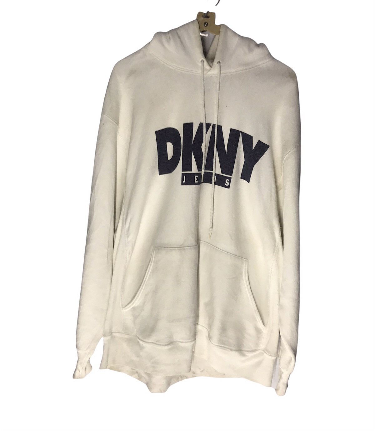 DKNY × Vintage Dkny jeans distressed hoodie pullover Size US XL / EU 56 / 4 - 1 Thumbnail