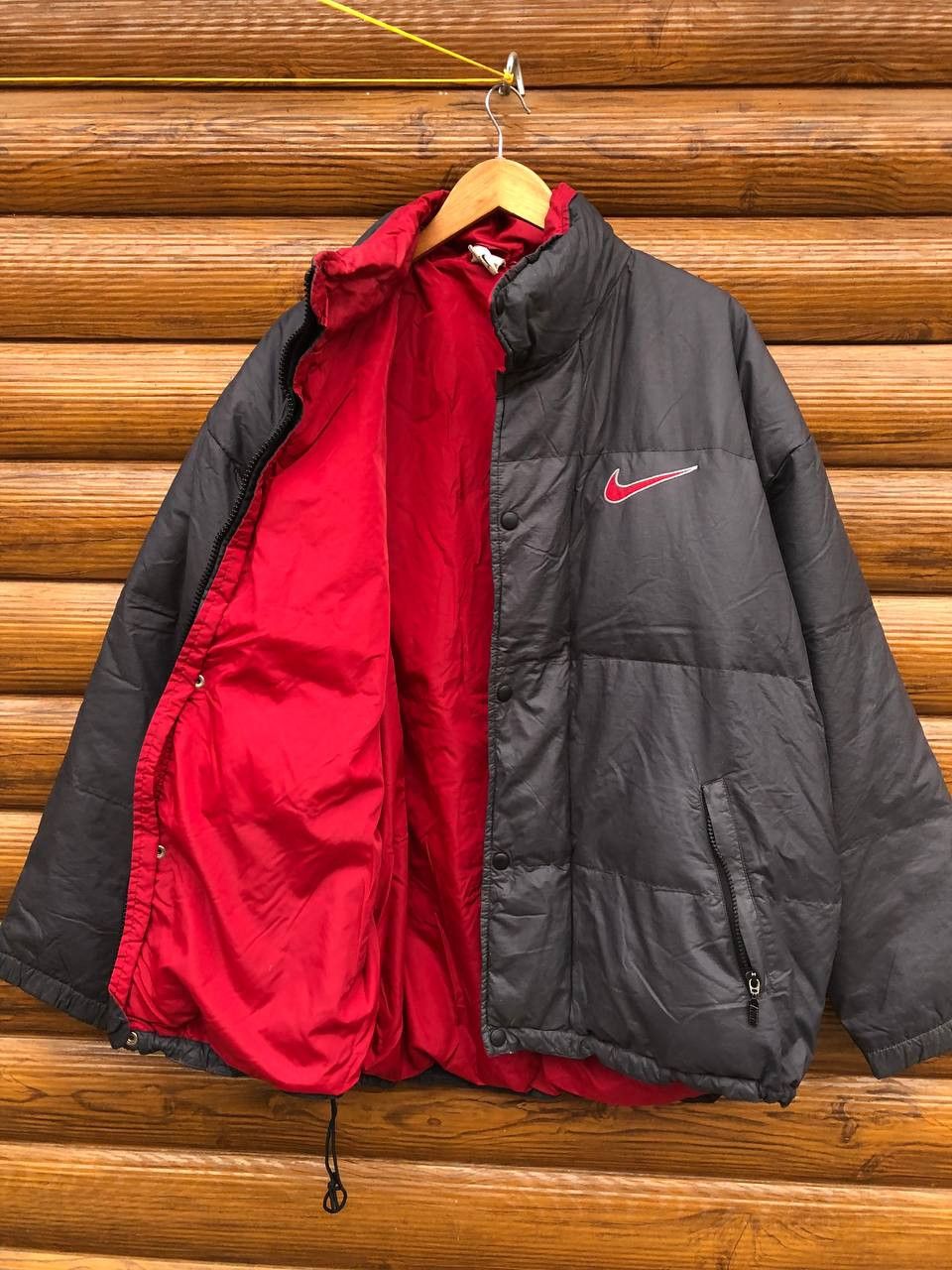 Nike × Vintage Vintage Nike Puffer Jacket 80s Size US L / EU 52-54 / 3 - 4 Thumbnail
