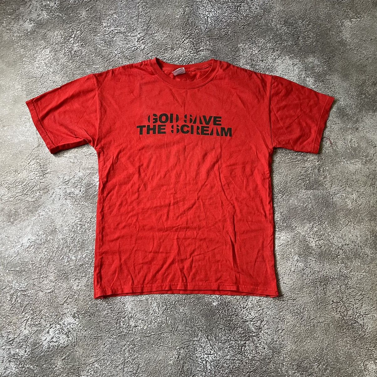 Vintage Vintage Y2K God Save The Scream Graphic Tee Red Skate Boxy L Size US L / EU 52-54 / 3 - 3 Thumbnail