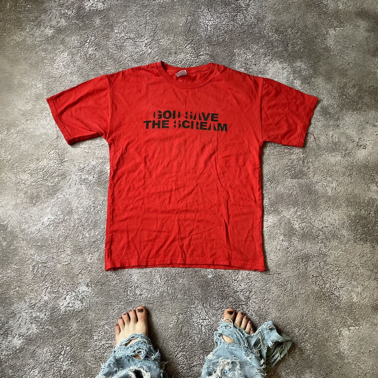 Vintage Vintage Y2K God Save The Scream Graphic Tee Red Skate Boxy L Size US L / EU 52-54 / 3 - 1 Thumbnail