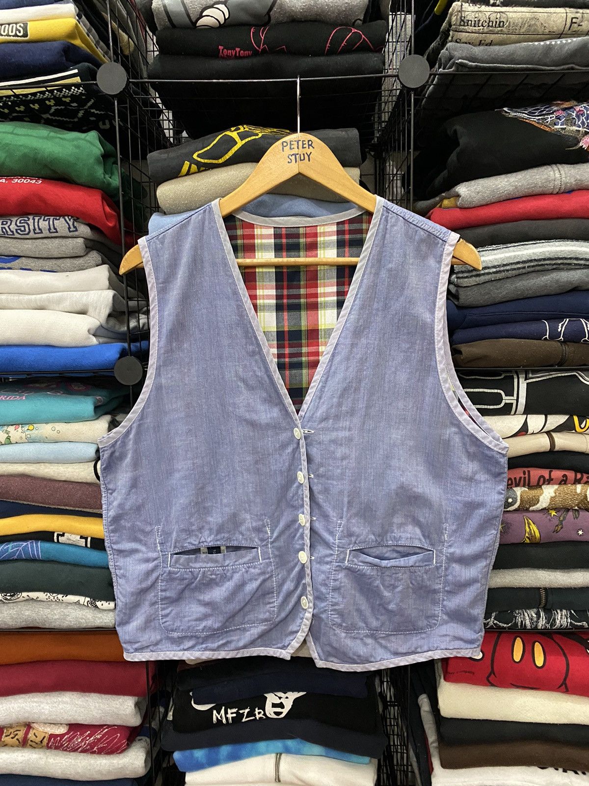 Tommy Hilfiger TOMMY HILFIGER REVERSIBLE COTTON VEST Size US L / EU 52-54 / 3 - 2 Thumbnail