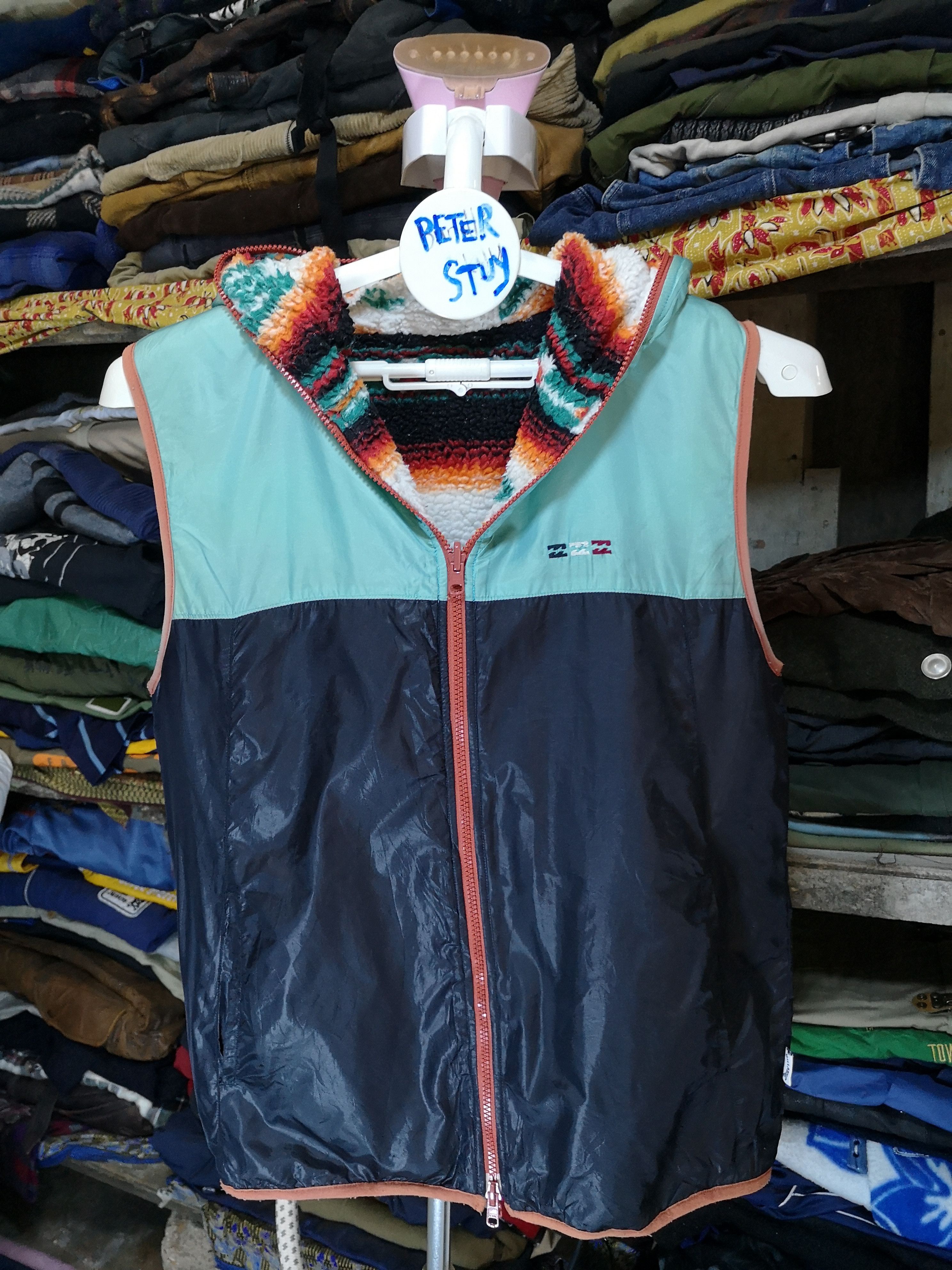 Billabong 🔥FULLY ZIPPER VESTS REVESIBLE Size US M / EU 48-50 / 2 - 4 Thumbnail