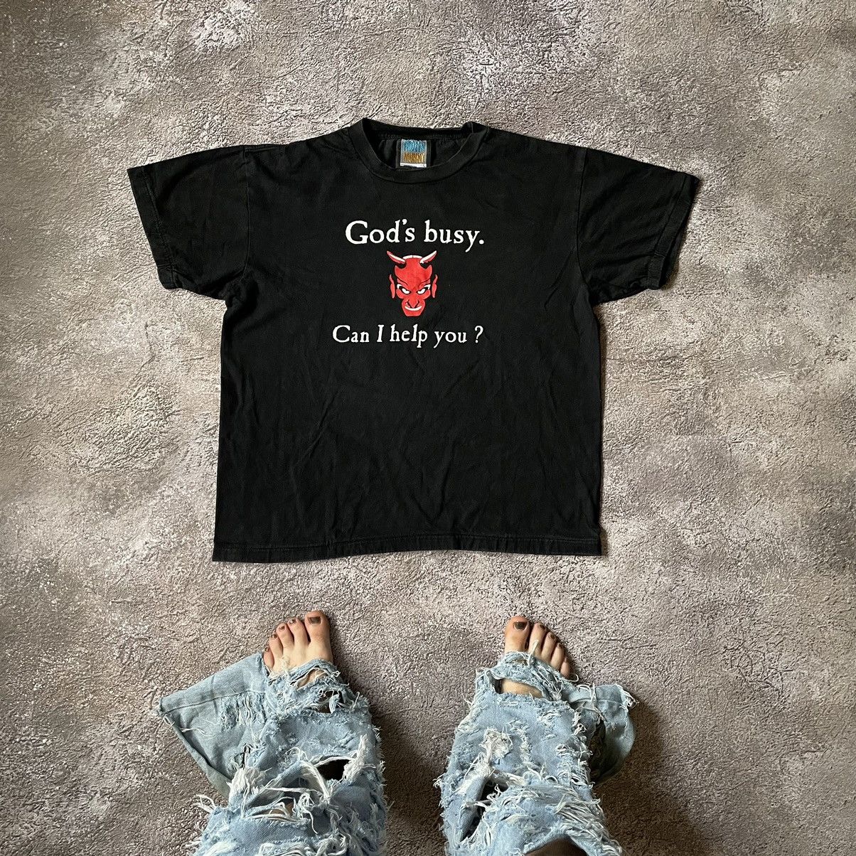 Vintage Vintage Y2K Graphic Tee Devil Print Grunge Streetwear XL Size US XL / EU 56 / 4 - 1 Thumbnail