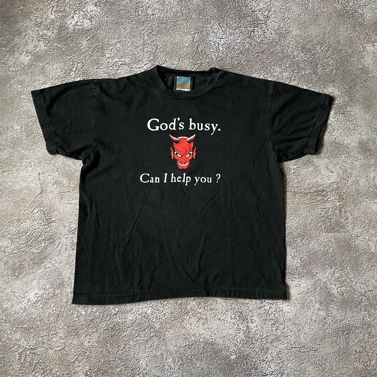 Vintage Vintage Y2K Graphic Tee Devil Print Grunge Streetwear XL Size US XL / EU 56 / 4 - 3 Thumbnail