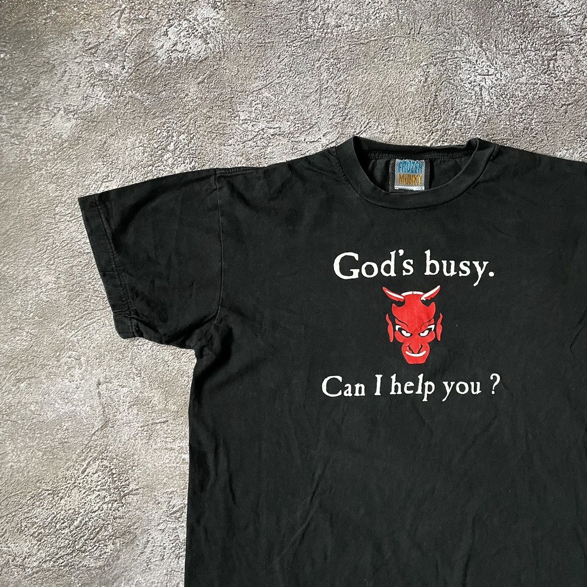 Vintage Vintage Y2K Graphic Tee Devil Print Grunge Streetwear XL Size US XL / EU 56 / 4 - 5 Thumbnail