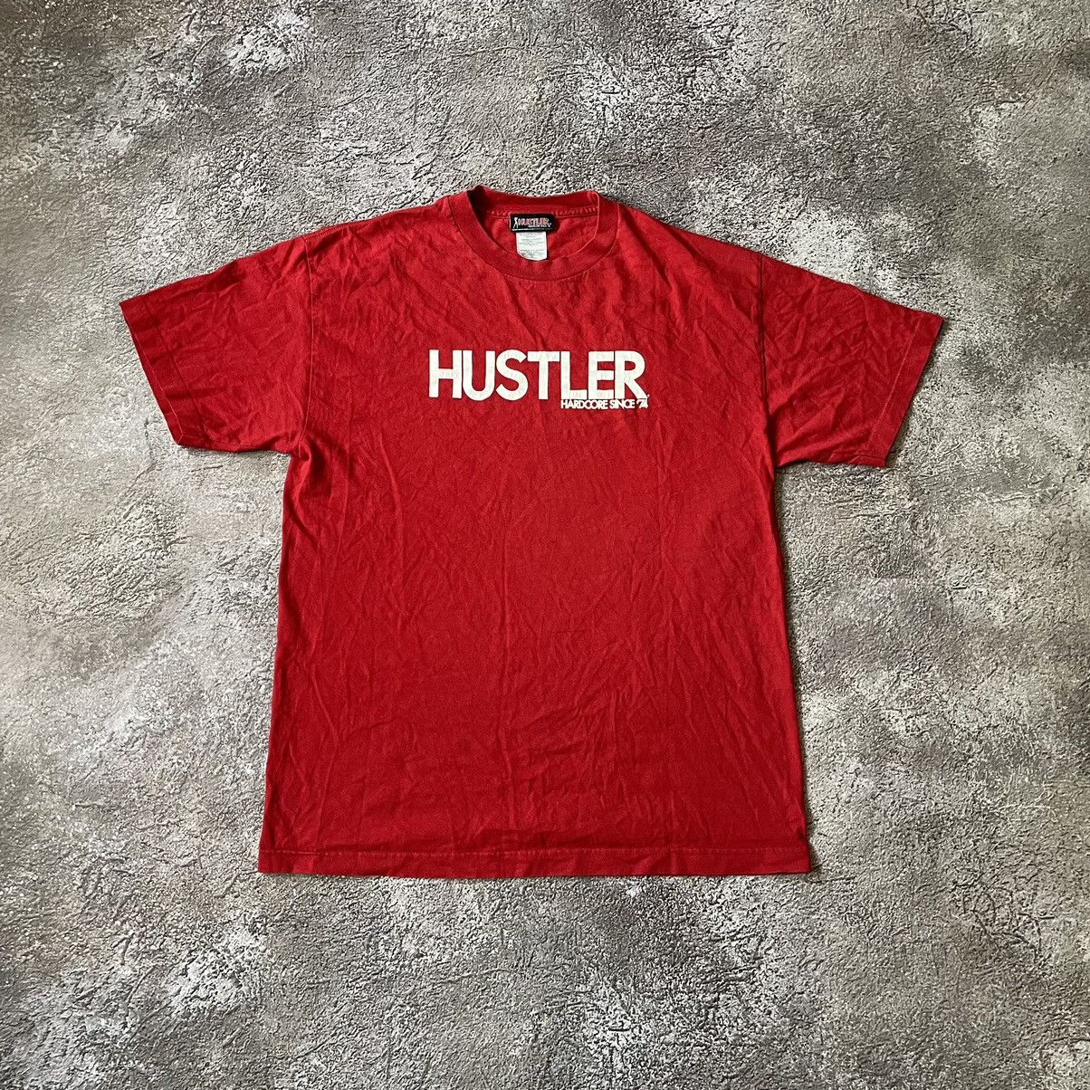Vintage Vintage Y2K Hustler Logo Graphic Tee Streetwear Red Boxy L Size US L / EU 52-54 / 3 - 5 Thumbnail