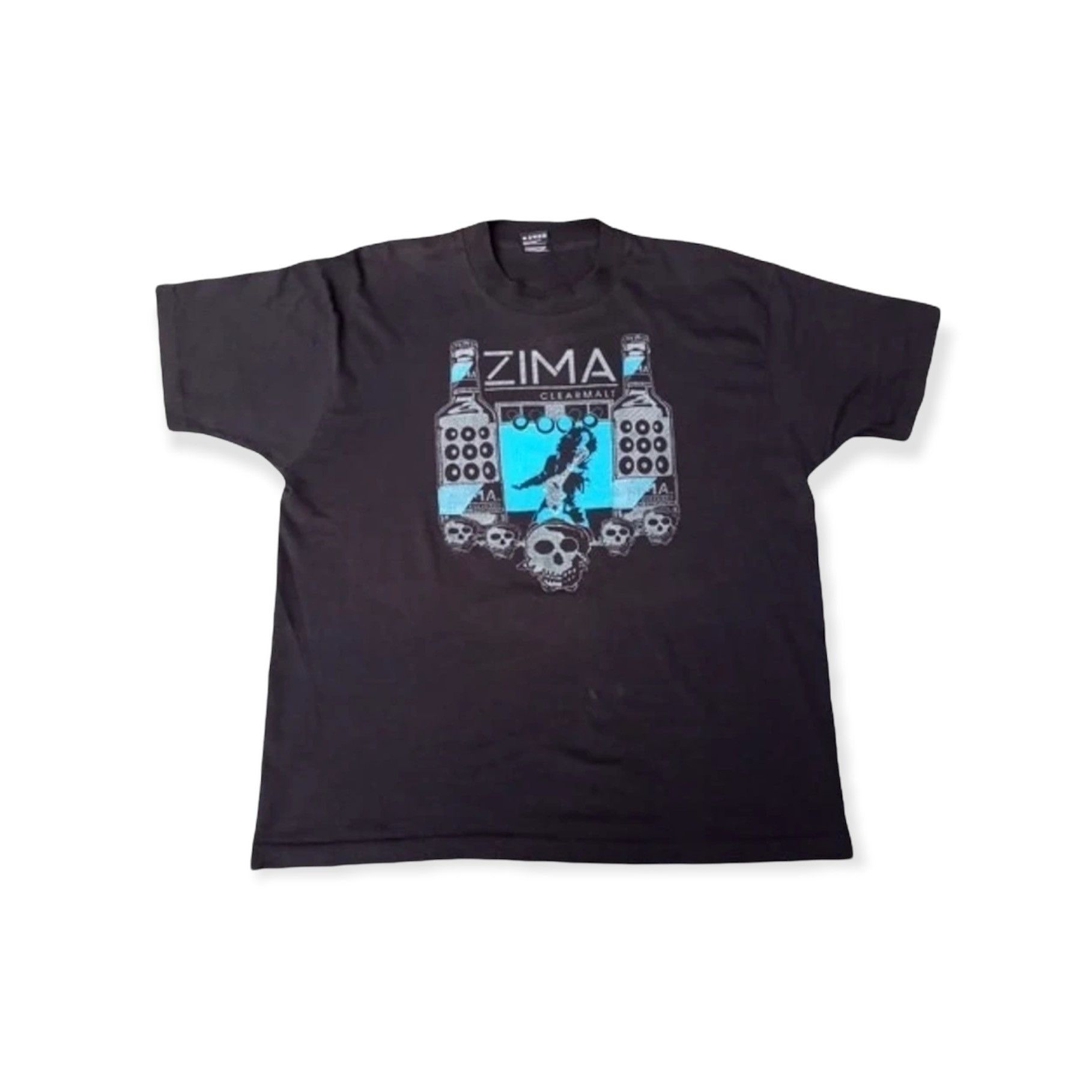 image of Band Tees x Rock Band Vintage Heavy Metal World Tour 94 Zima Promo Tees in Black, Men's (Size XL)