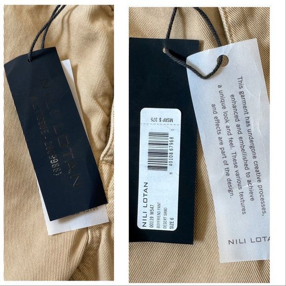 Nili Lotan New with Tag Nili Lotan Boyfriend Pants , size 6, Desert Sa Size 28" / US 6 / IT 42 - 10 Thumbnail
